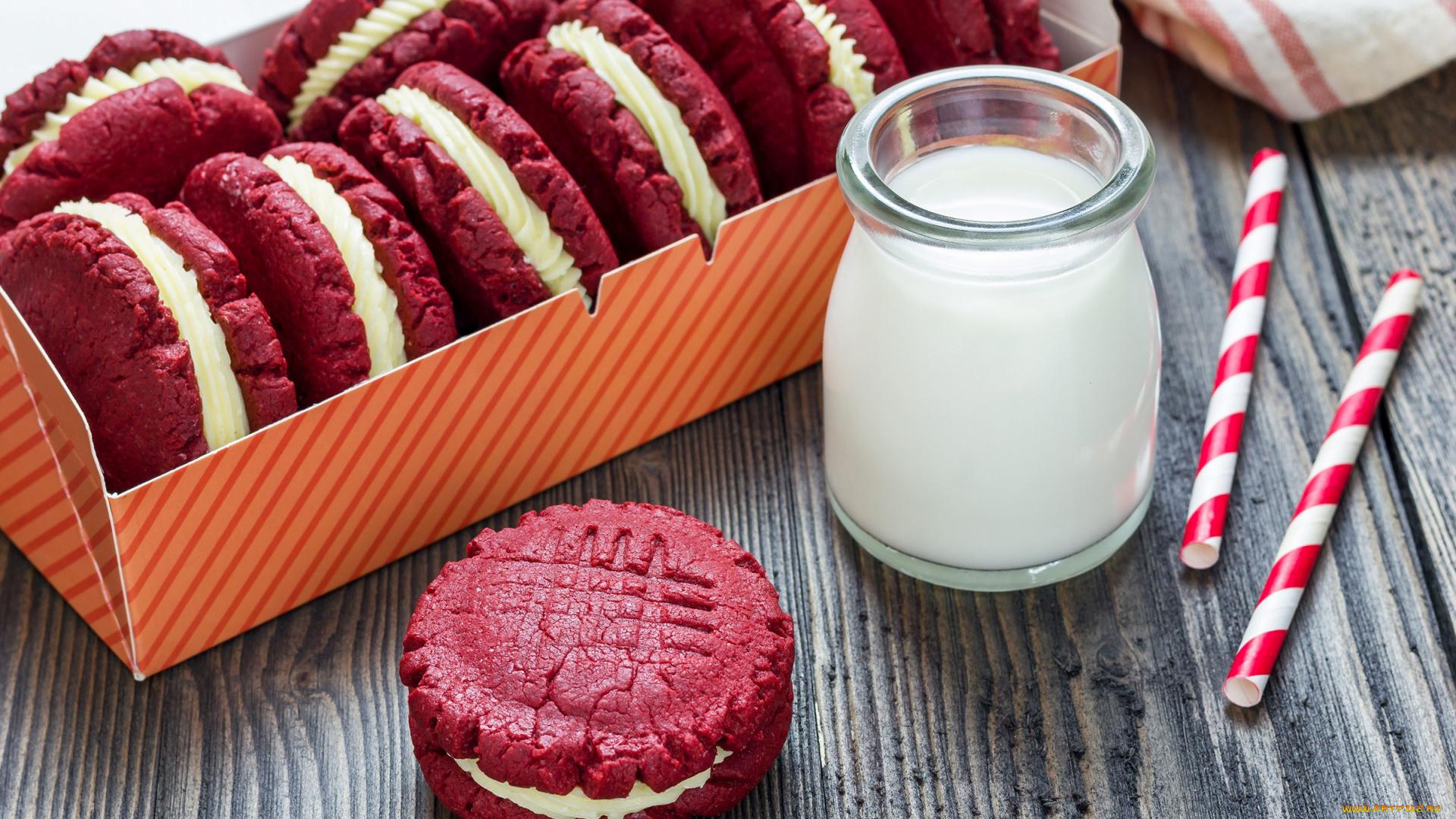 еда, макаруны, печенье, лакомство