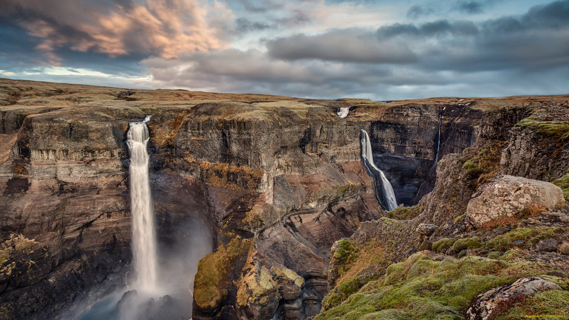 природа, водопады, простор