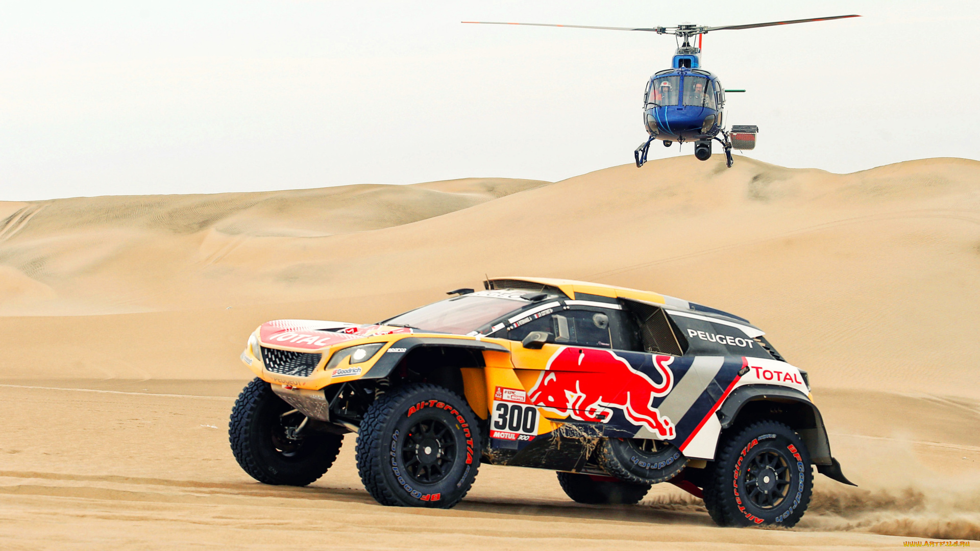 спорт, авторалли, гоночные, автомобили, автомобиль, пустыня, вертолет, транспортное, средство, гонка, ралли, пески