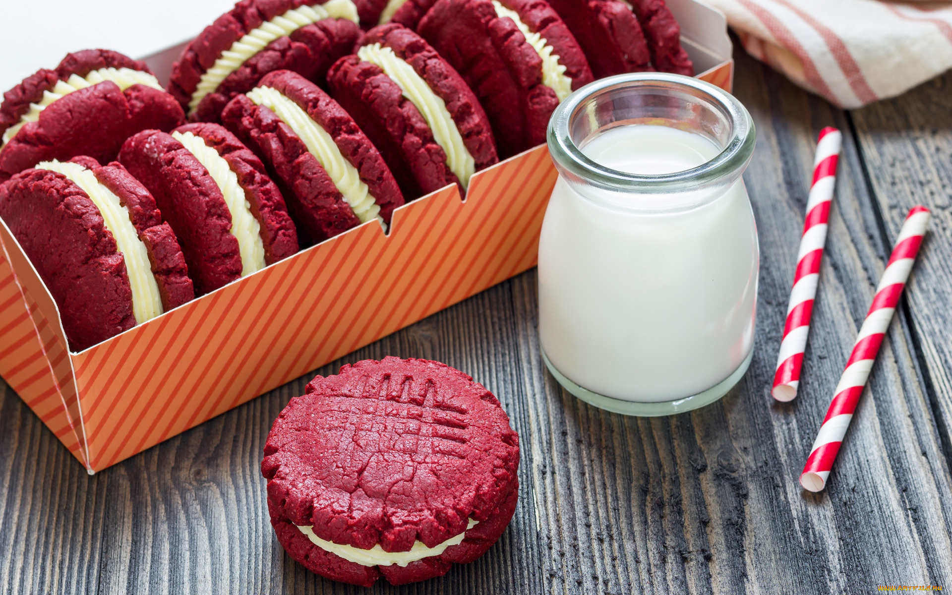 еда, макаруны, печенье, лакомство