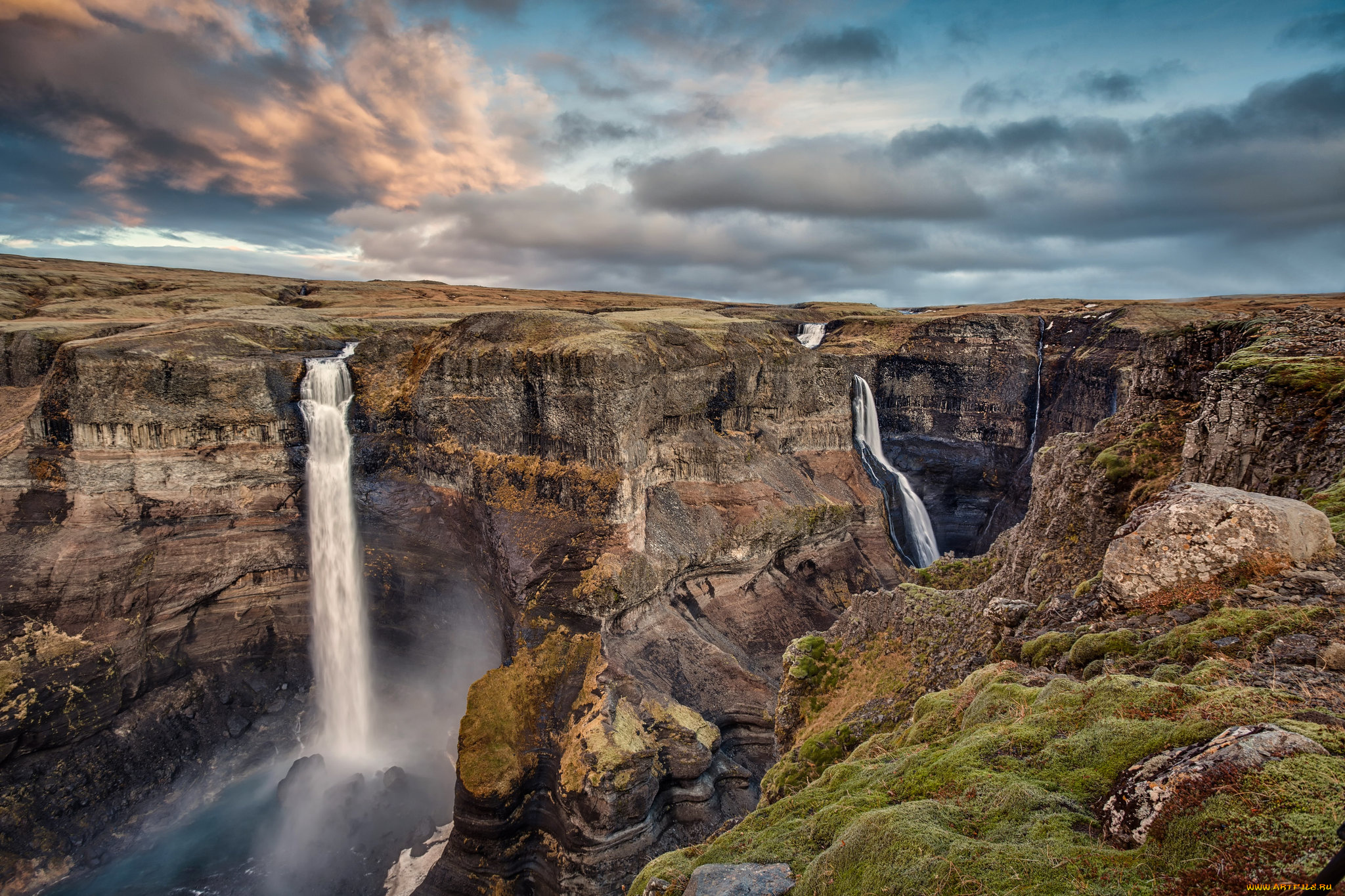 природа, водопады, простор