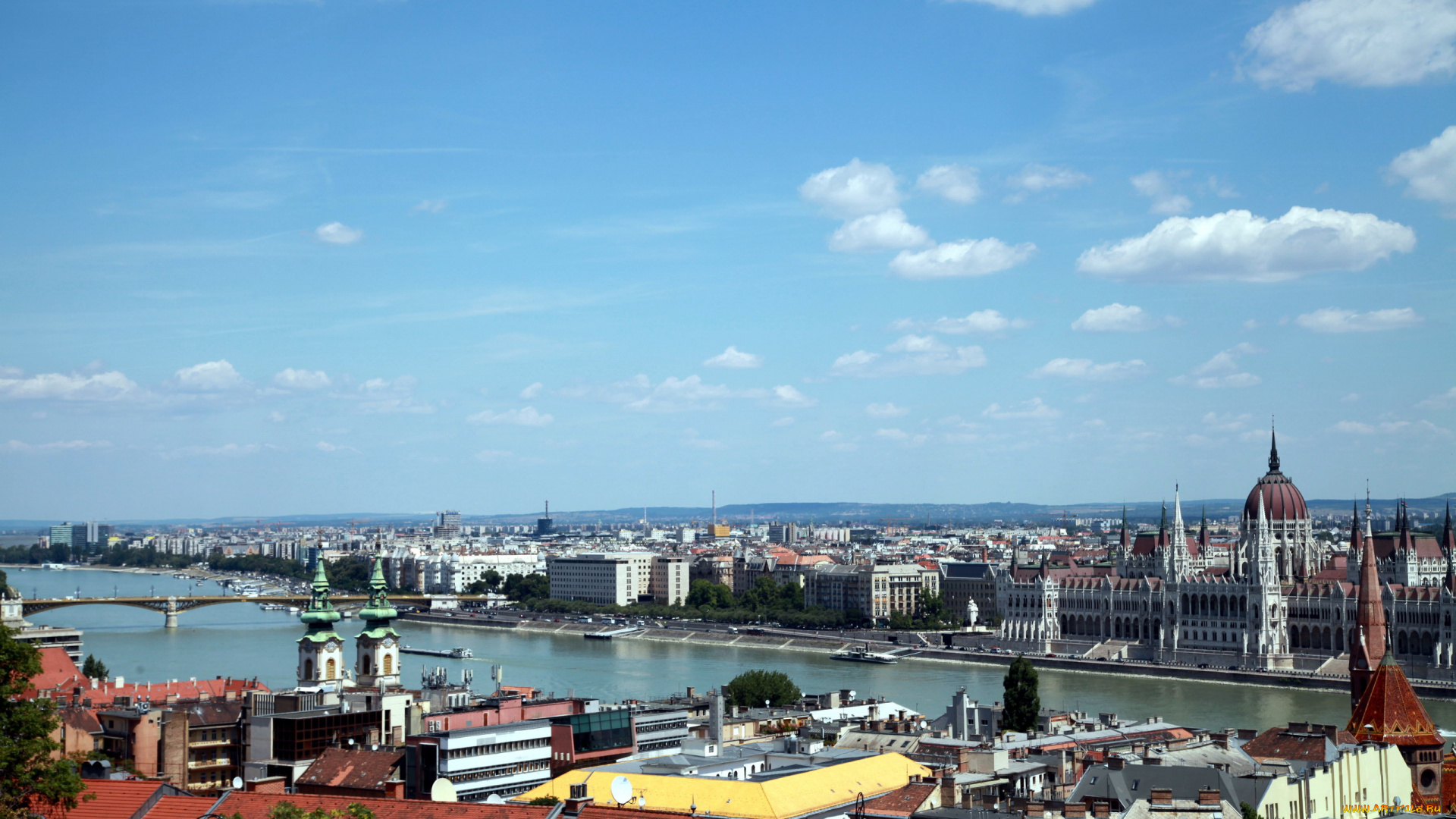 города, будапешт, , венгрия, панорама