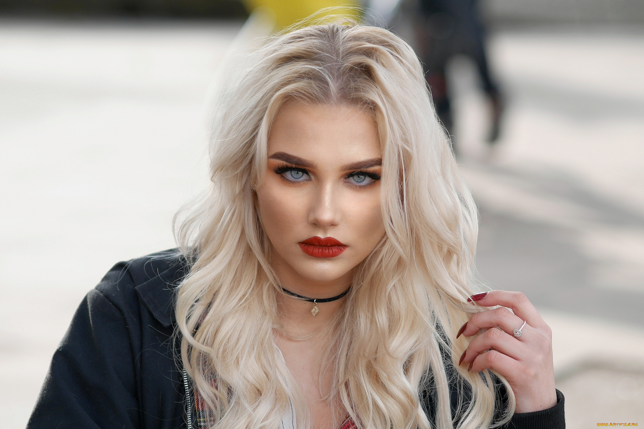 девушки, -, лица, , портреты, девушка, лицо, портрет, макияж, модель, блондинка, красотка, поза, взгляд, причёска, глаза