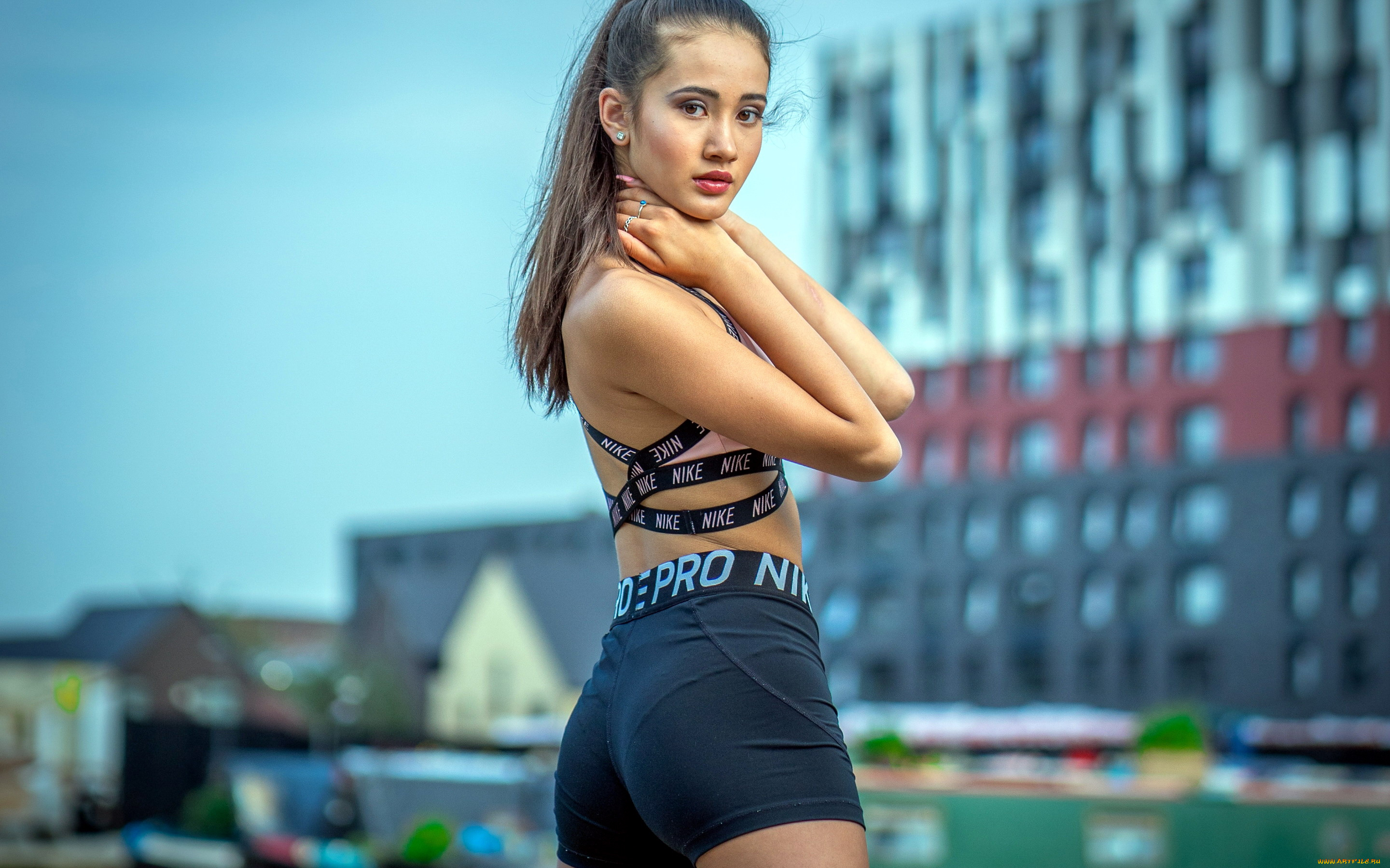 девушки, -, брюнетки, , шатенки, шорты, поза