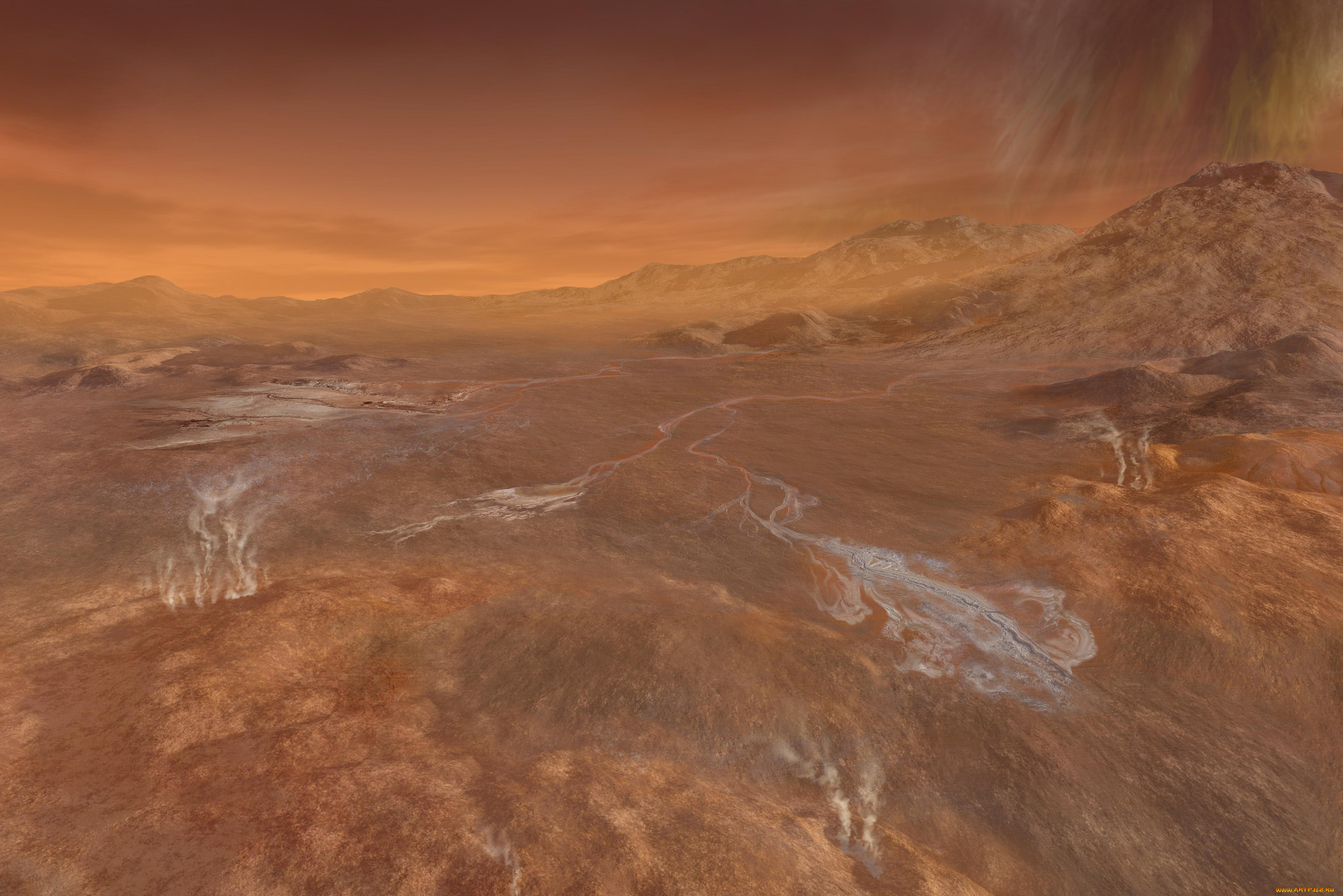 титан, космос, спутники, сатурна, спутник, сатурн, планета, вселенная, галактика, поверхность, почва, грунт, атмосфера, пустыня