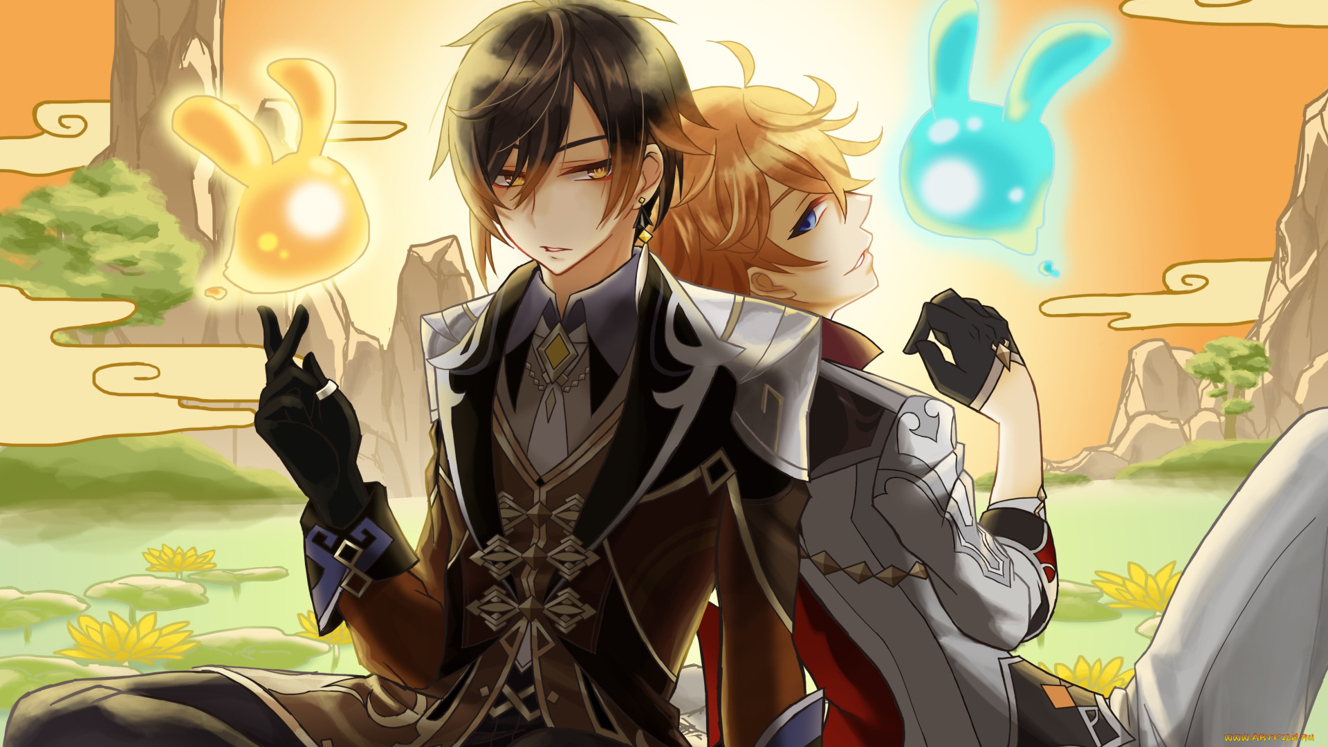 аниме, genshin, impact, genshin, impact