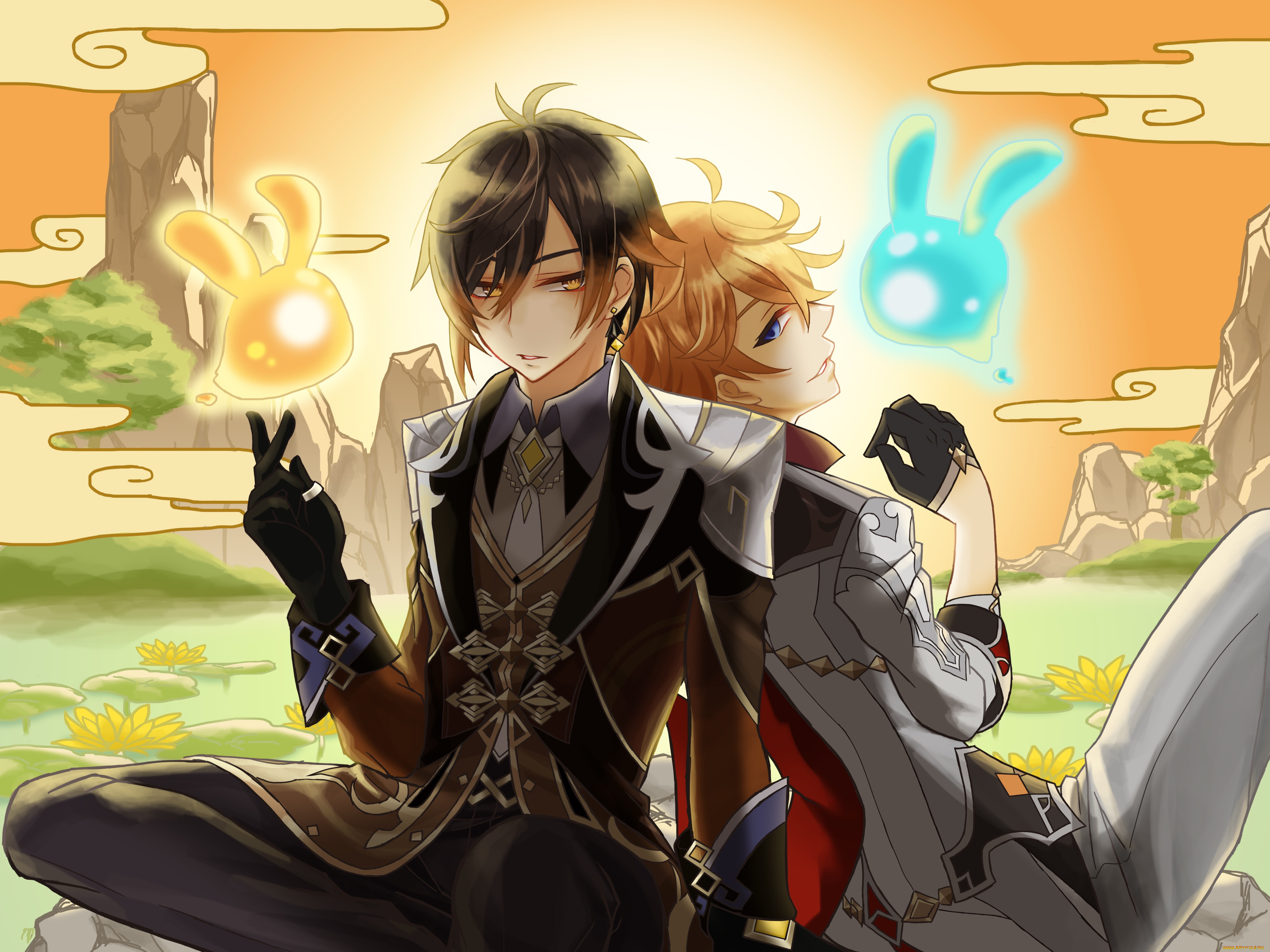 аниме, genshin, impact, genshin, impact