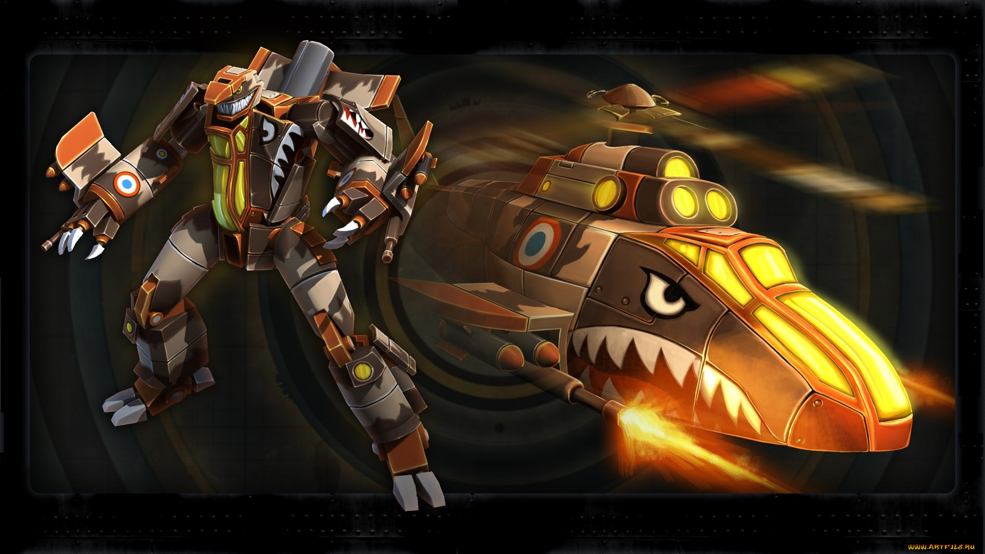 видео, игры, airmech, arena, робот, техника, оружие