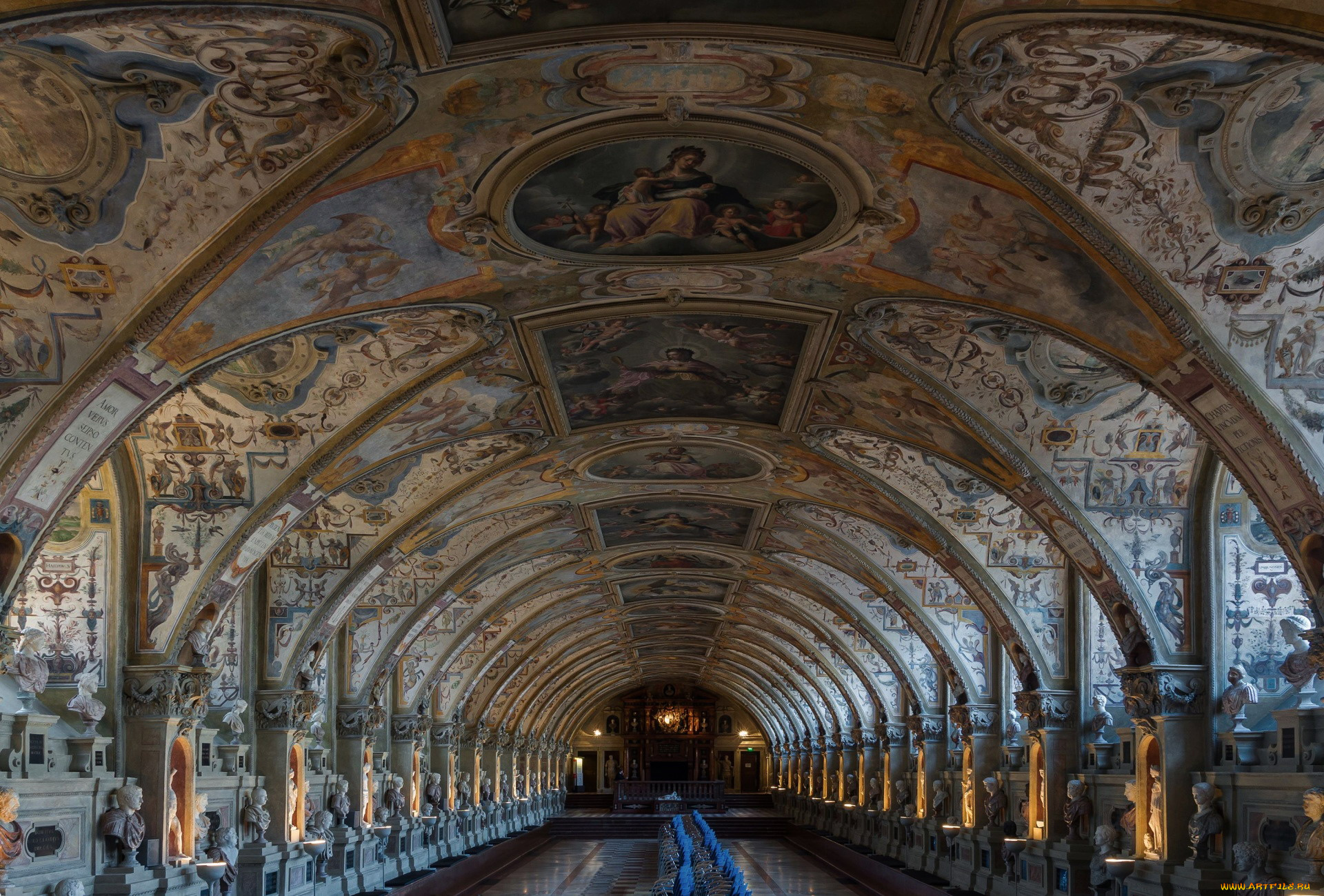 view, inside, a, german, antiquarium, интерьер, дворцы, , музеи, view, inside, a, german, antiquarium