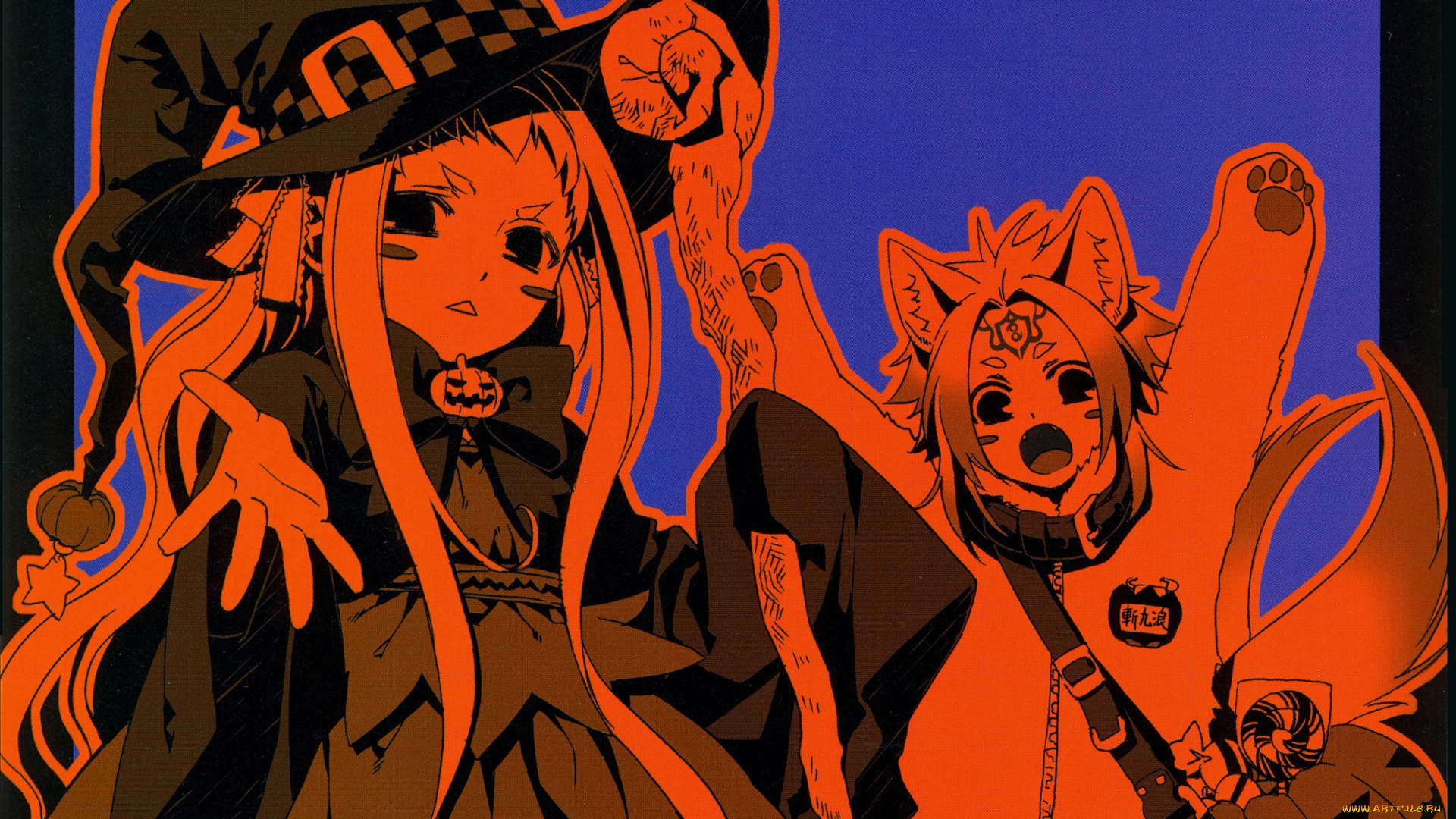 аниме, магия, , колдовство, , halloween, хэллоуин