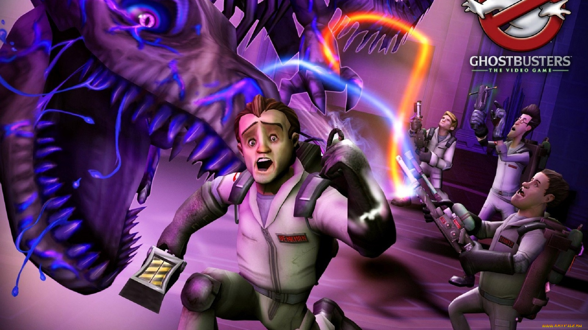 видео, игры, ghostbusters, , the, video, game, динозавр, кости, монстр, лучи, ловушка, охотники