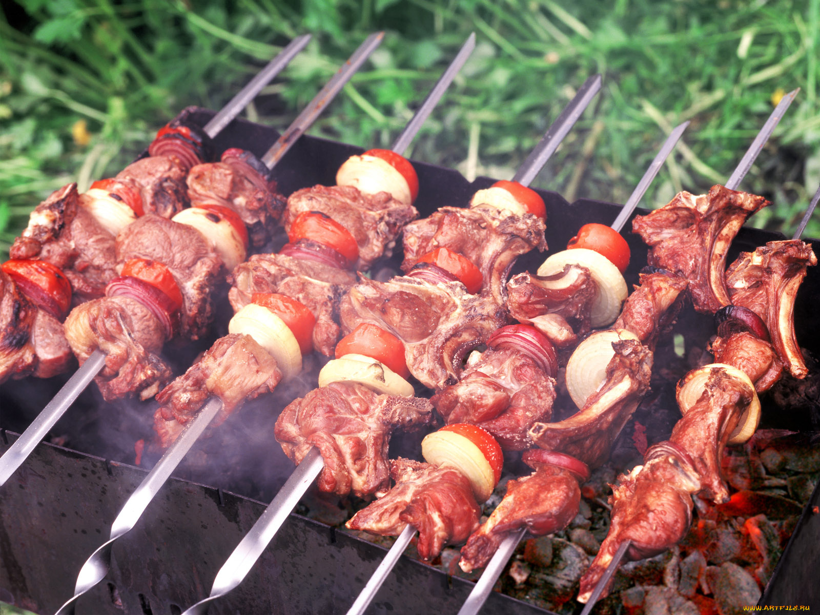 еда, шашлык, барбекю