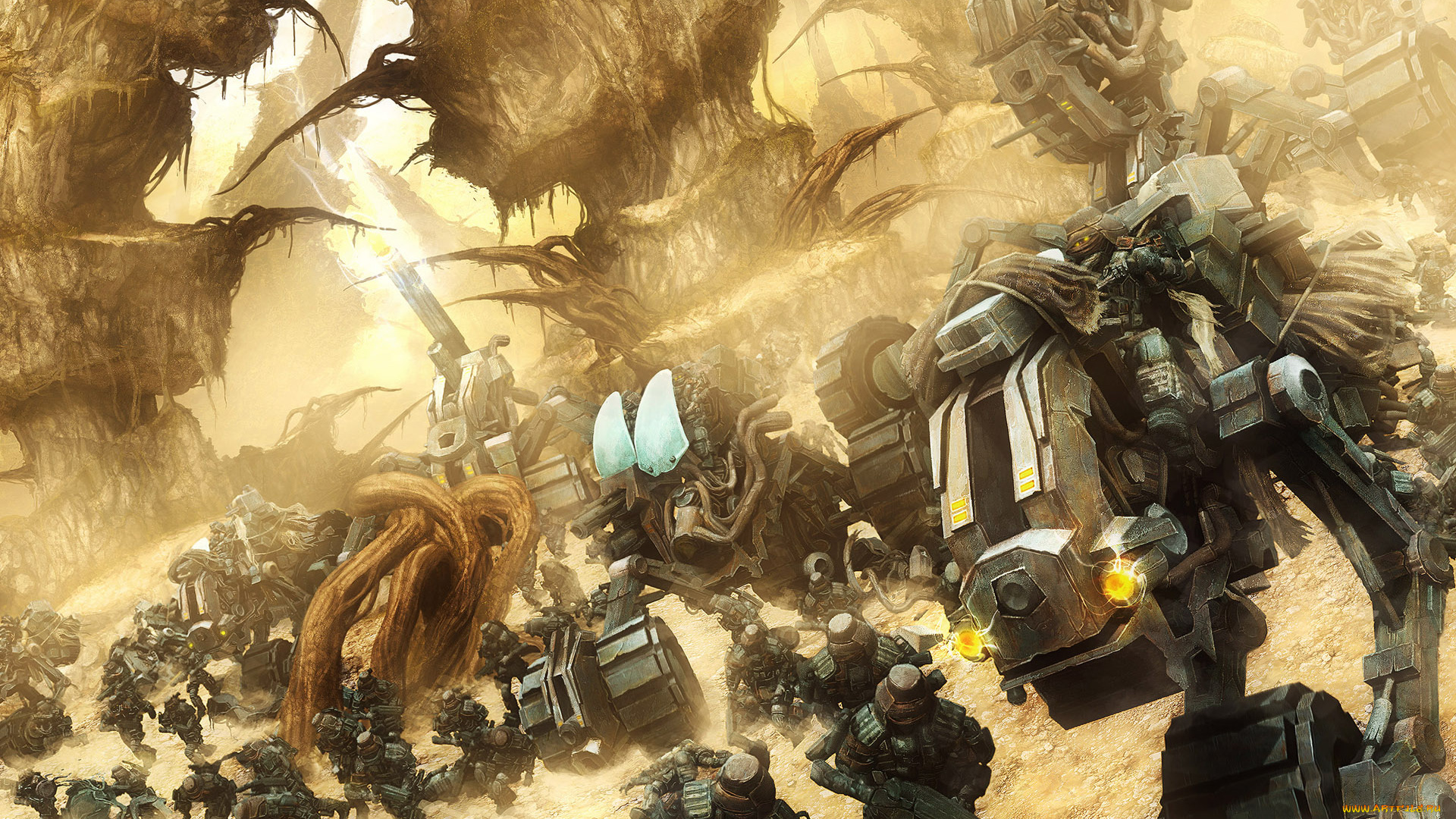 фэнтези, роботы, киборги, механизмы