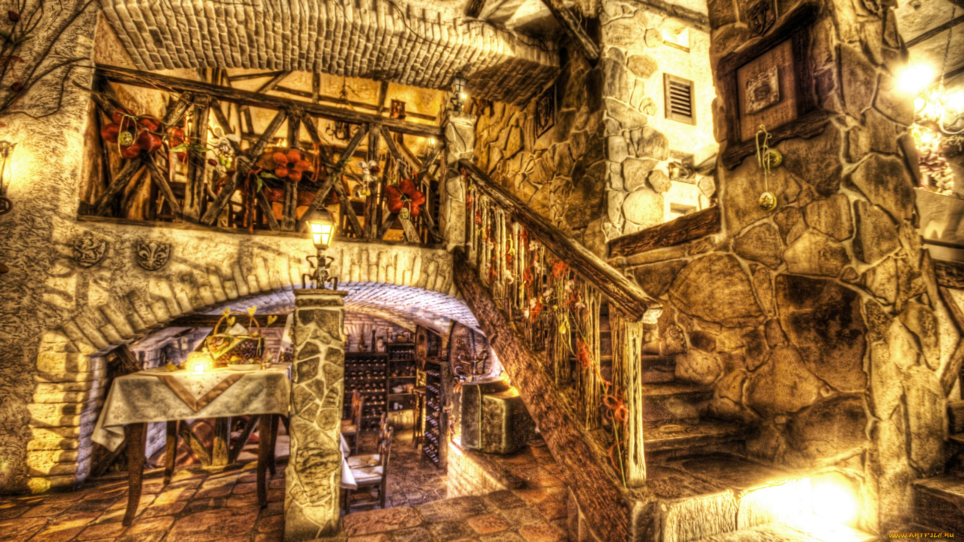 интерьер, холлы, лестницы, корридоры