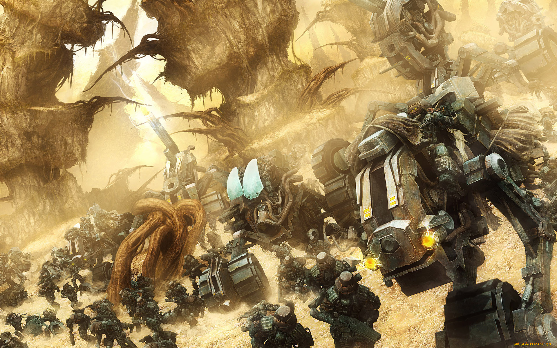 фэнтези, роботы, киборги, механизмы