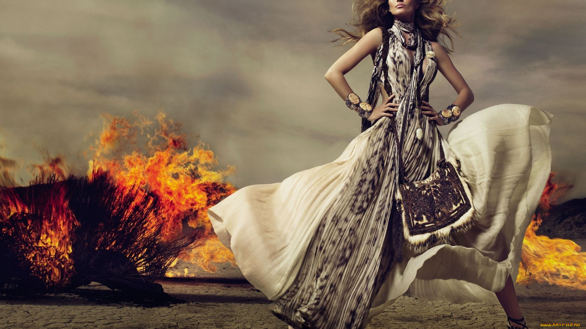 Gisele, Bundchen, девушки, огонь