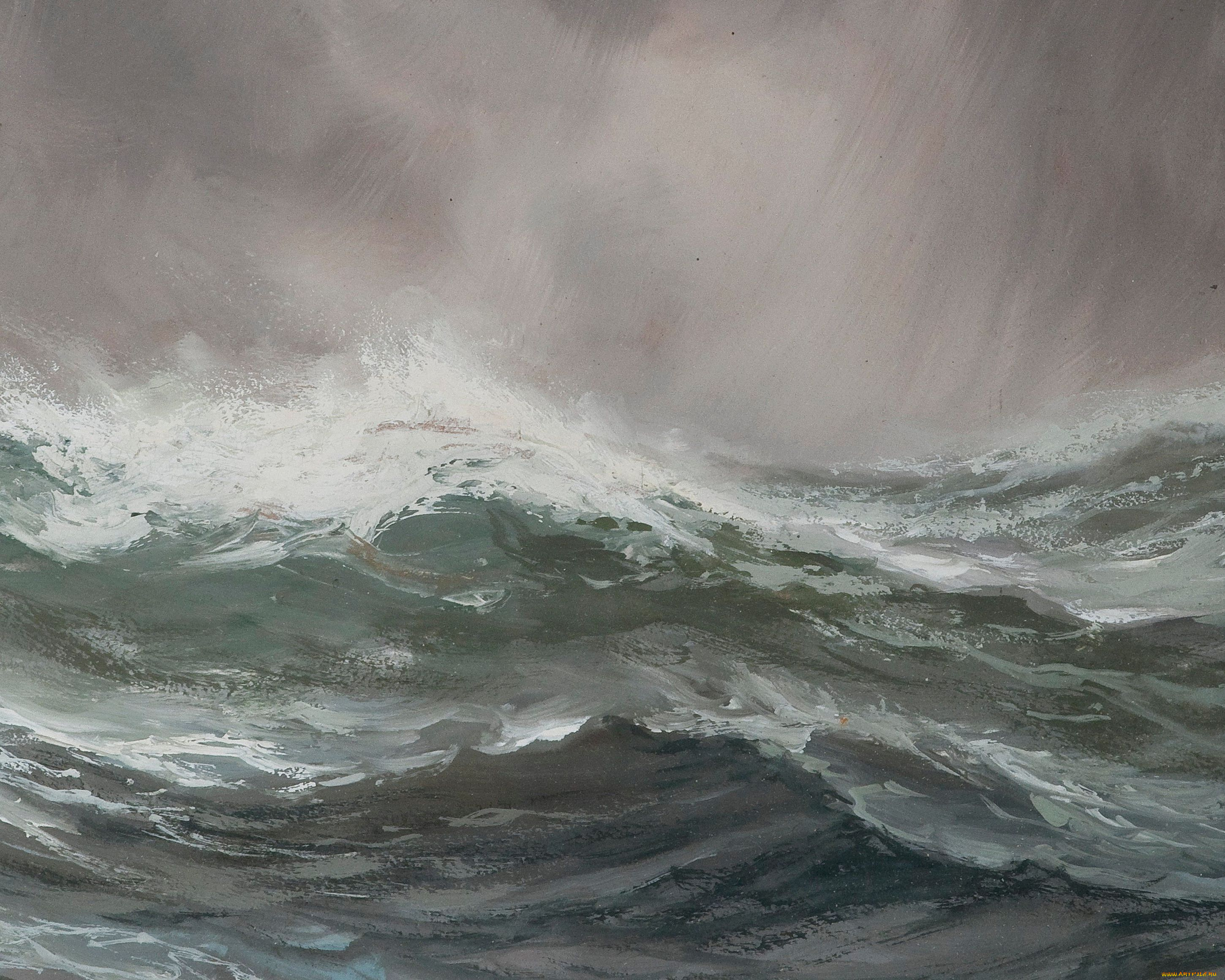 adolf, bock, рисованные, шторм, море, волны