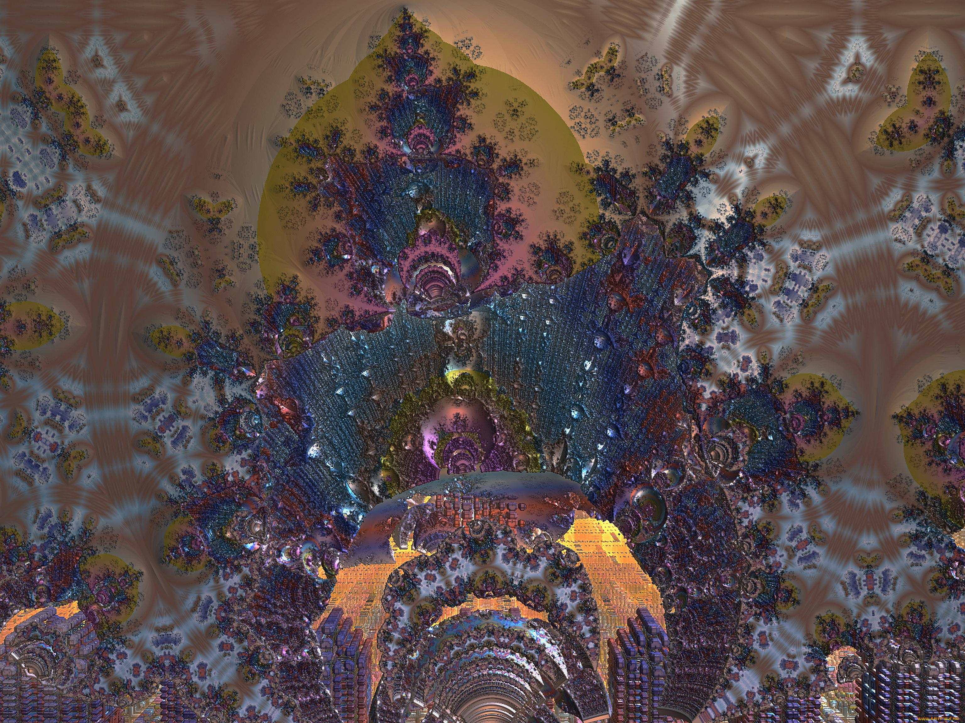 3д, графика, fractal, фракталы, абстракция, узор