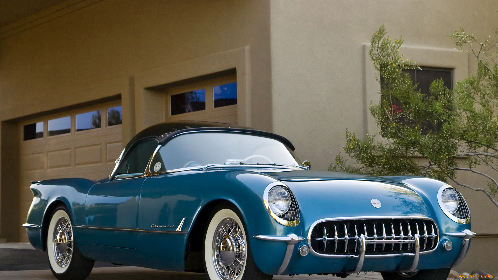 corvette, c1, ``bubbletop``, 1954, автомобили, ретро