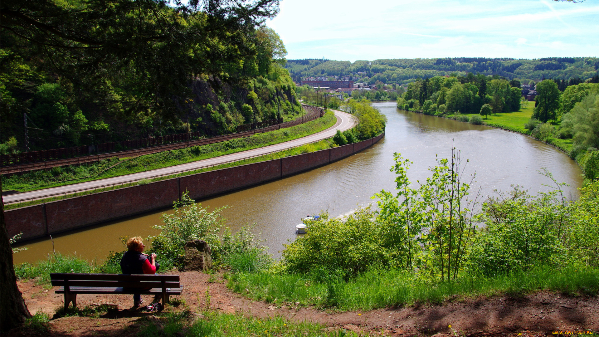 германия, метлах, природа, реки, озера, река