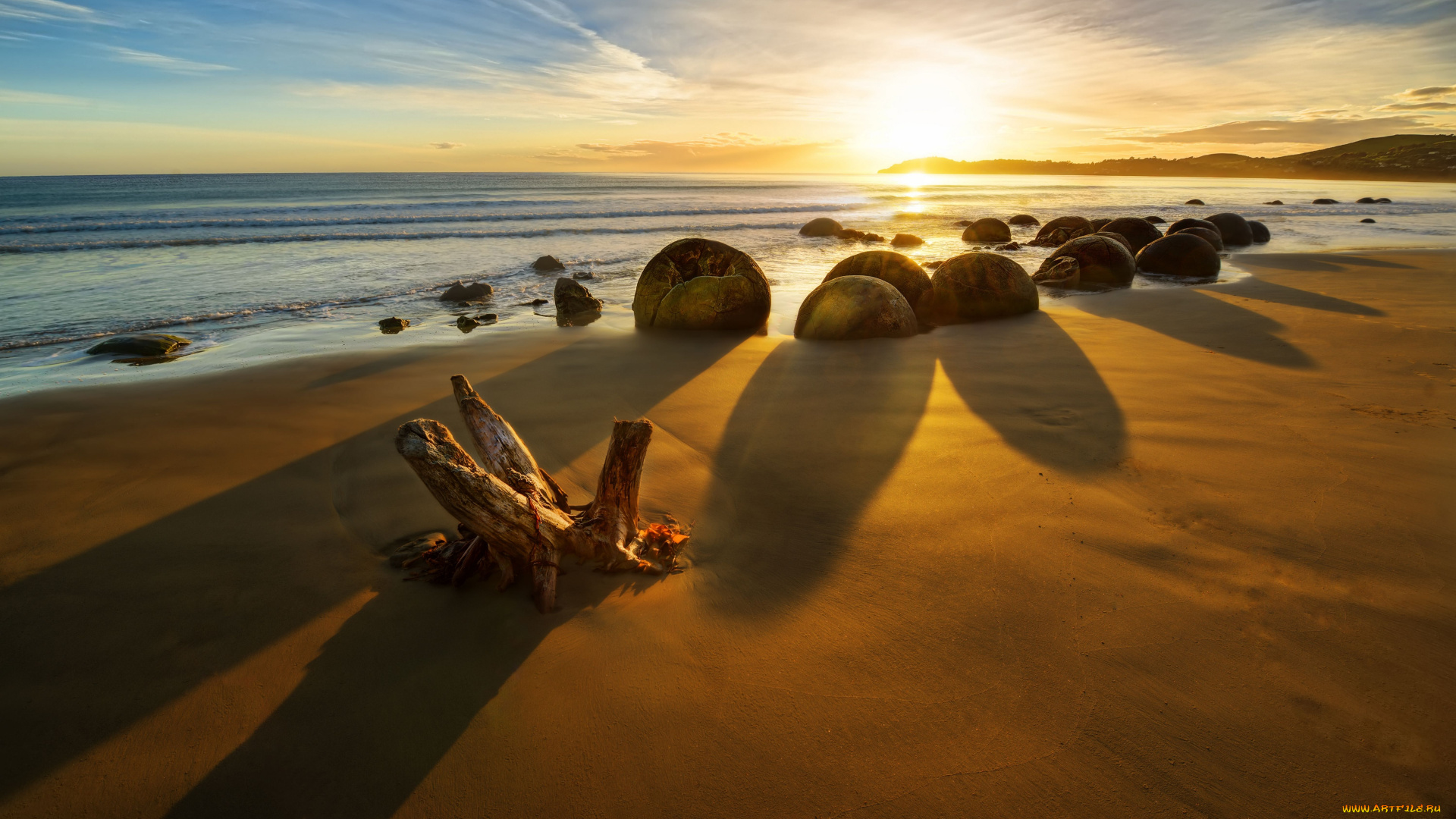 природа, восходы, закаты, new, zealand, новая, зеландия, океан, восход, камни, побережье