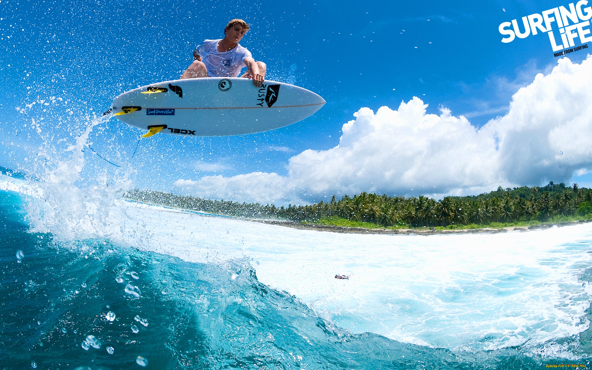 спорт, серфинг, океан, волна