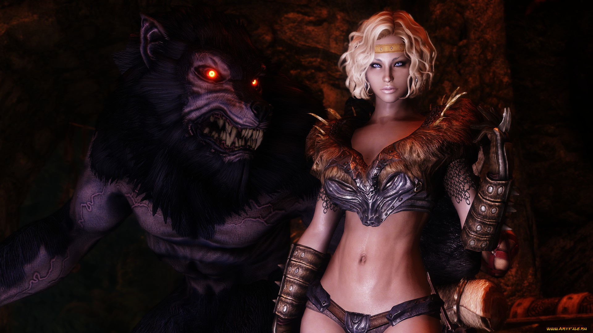 3д, графика, fantasy, , фантазия, дракон, девушка