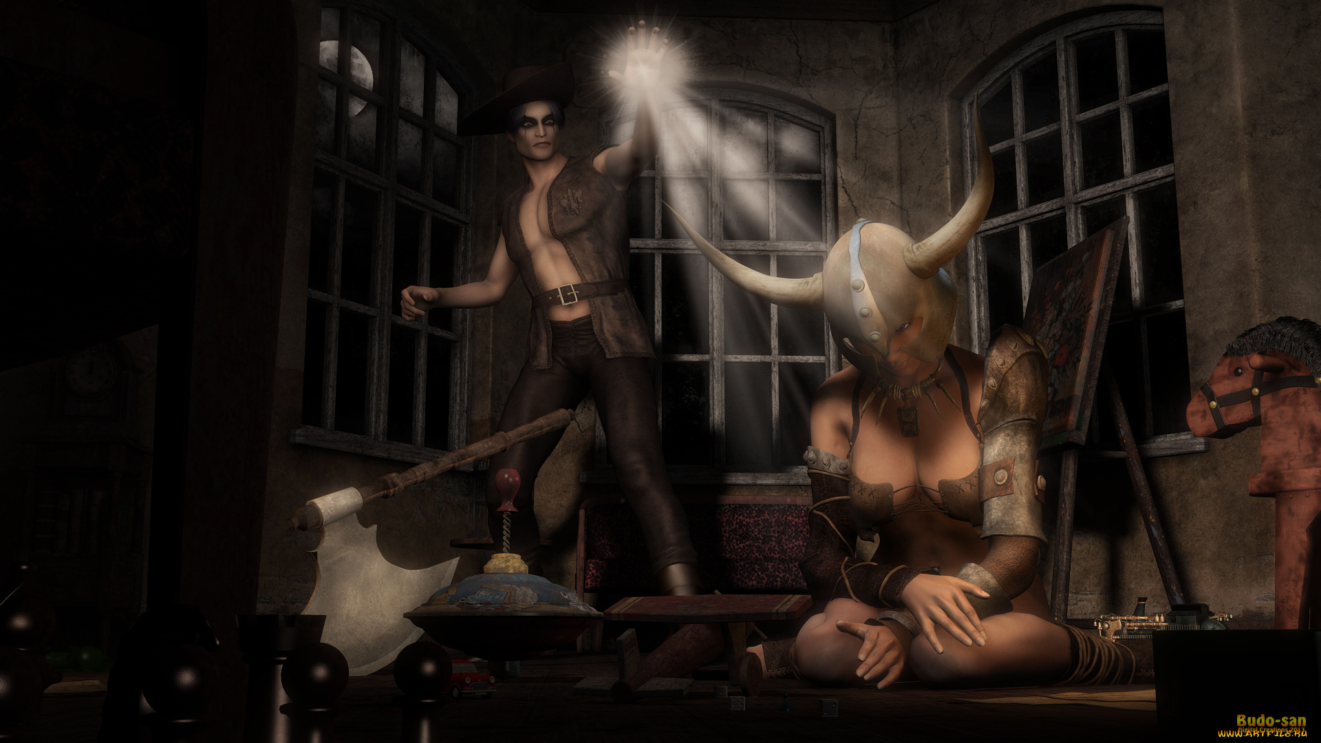 3д, графика, fantasy, , фантазия, сякира, кастаника