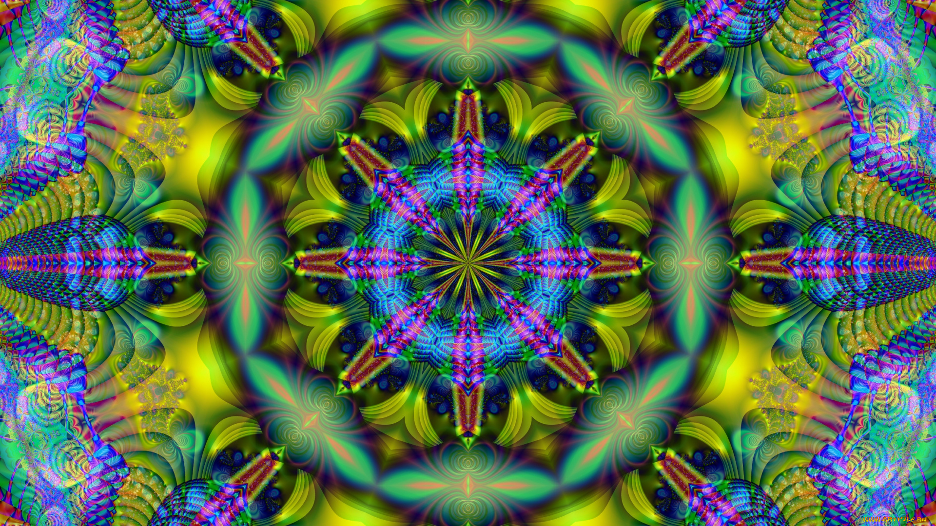 3д, графика, fractal, , фракталы, фон, цвета, узор