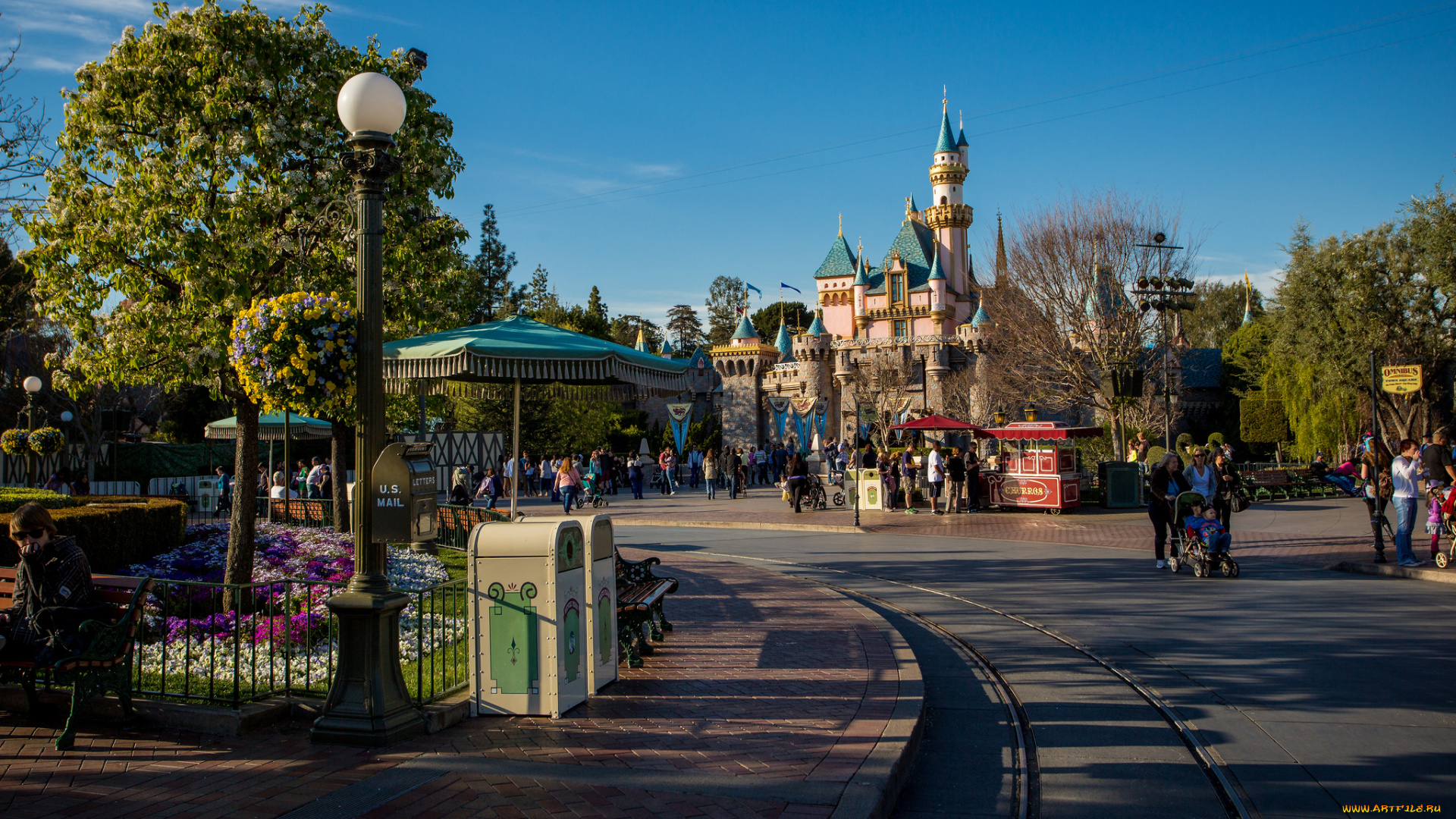 disneyland, города, диснейленд, парк, развлечений