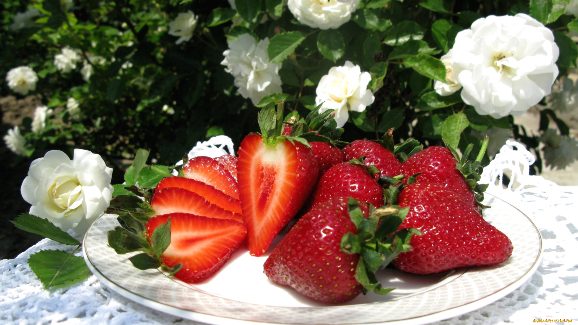 еда, клубника, , земляника