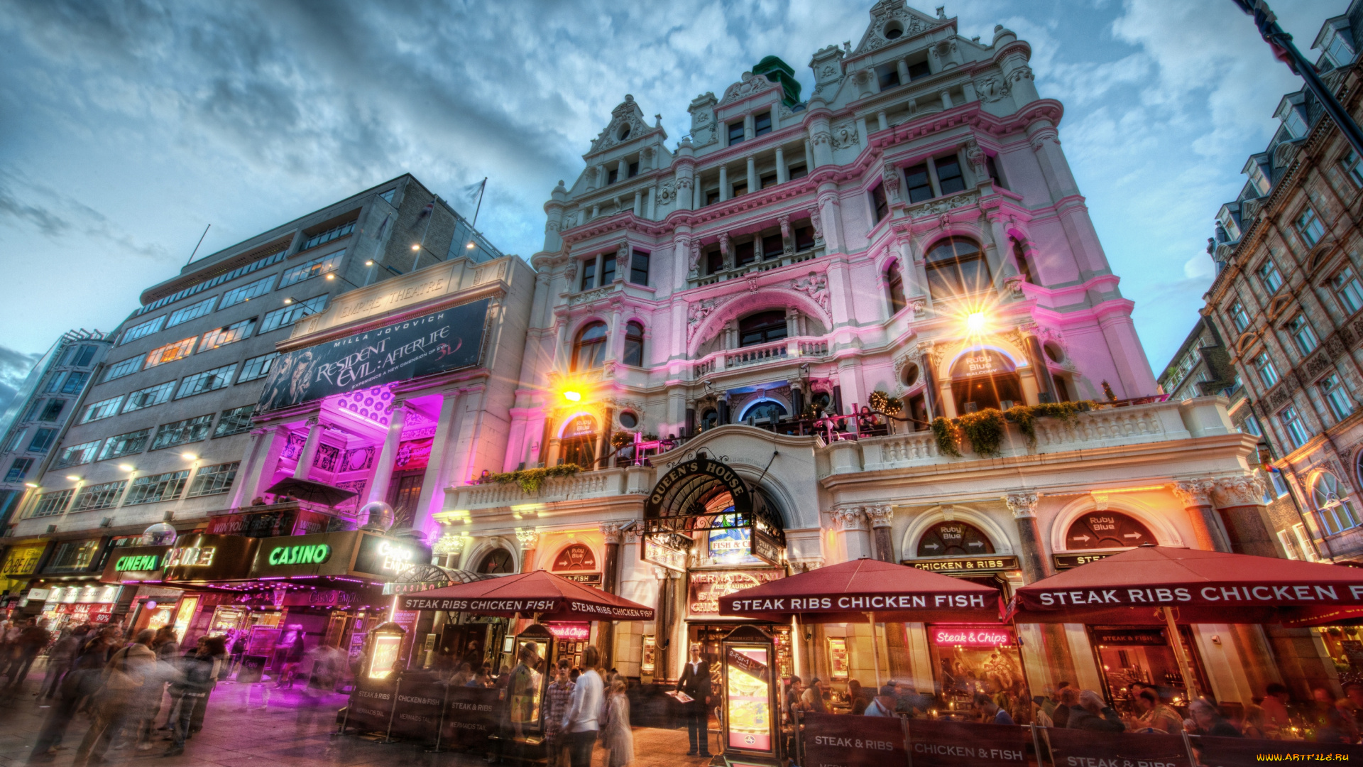 города, лондон, , великобритания, кафе