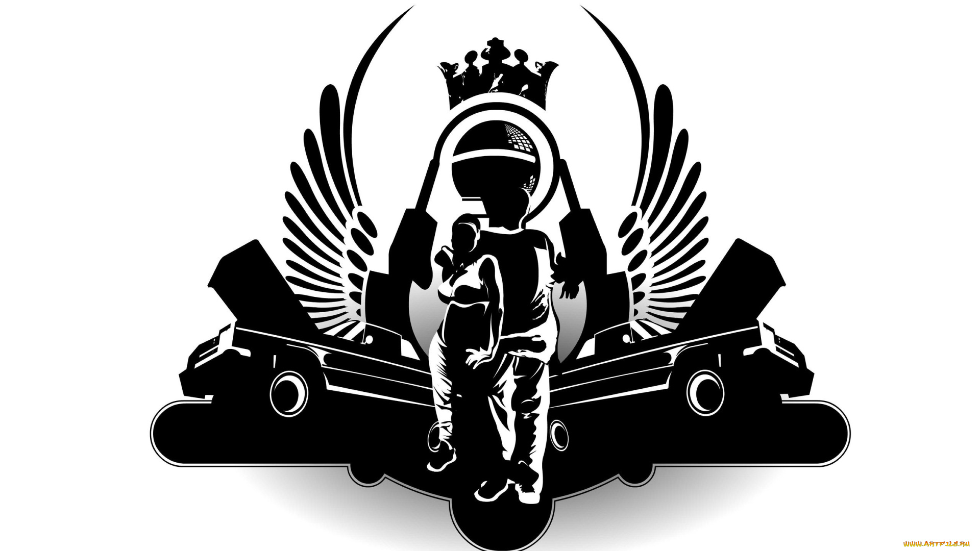 рисованные, минимализм, автомобили