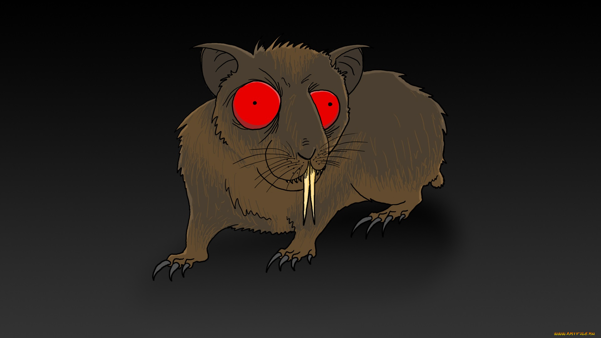 рисованные, минимализм, крыса