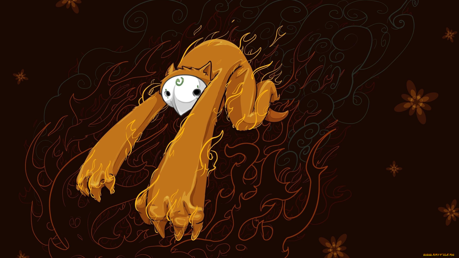 рисованные, минимализм, монстр