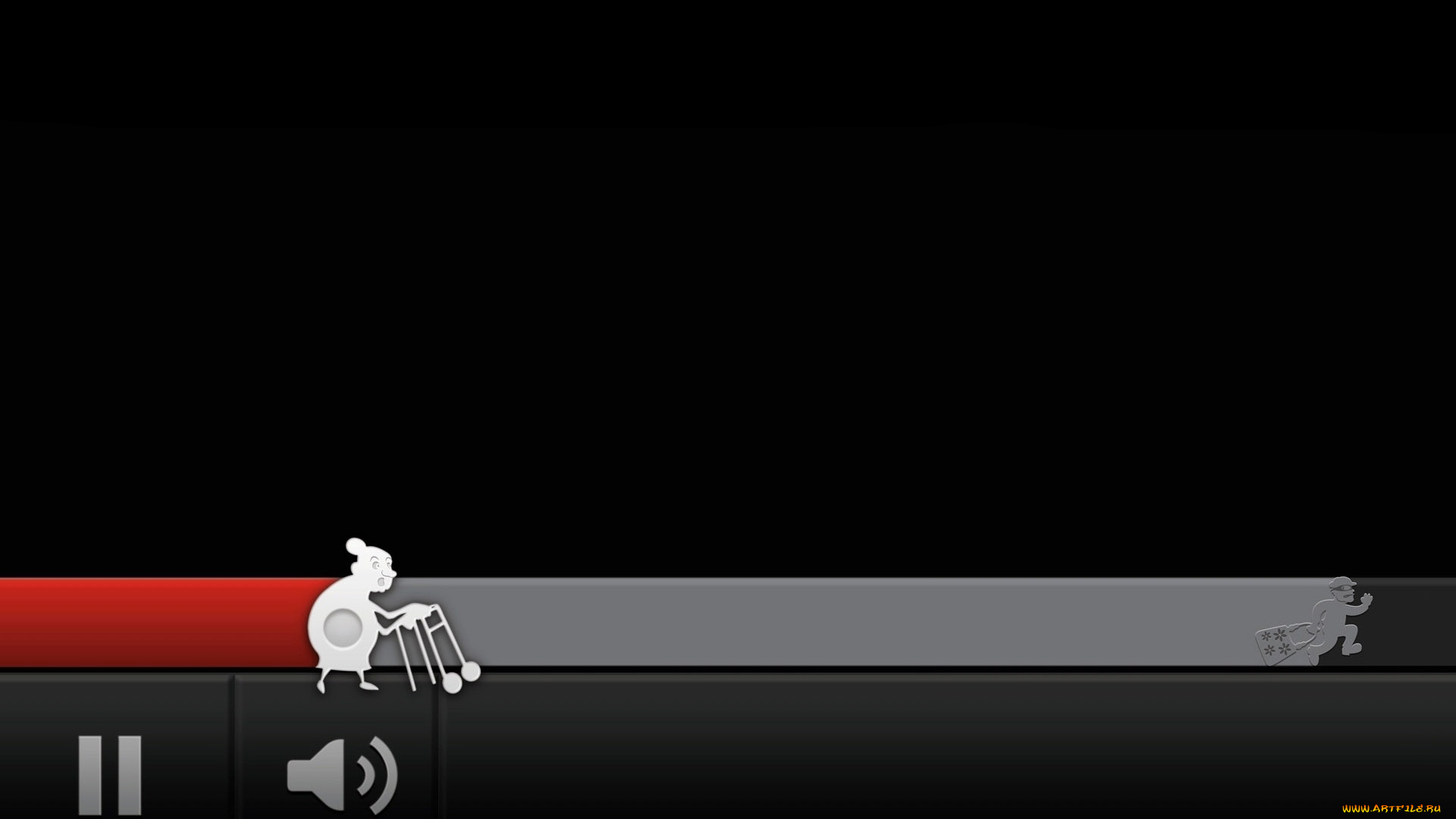 рисованные, минимализм, вор, старушка