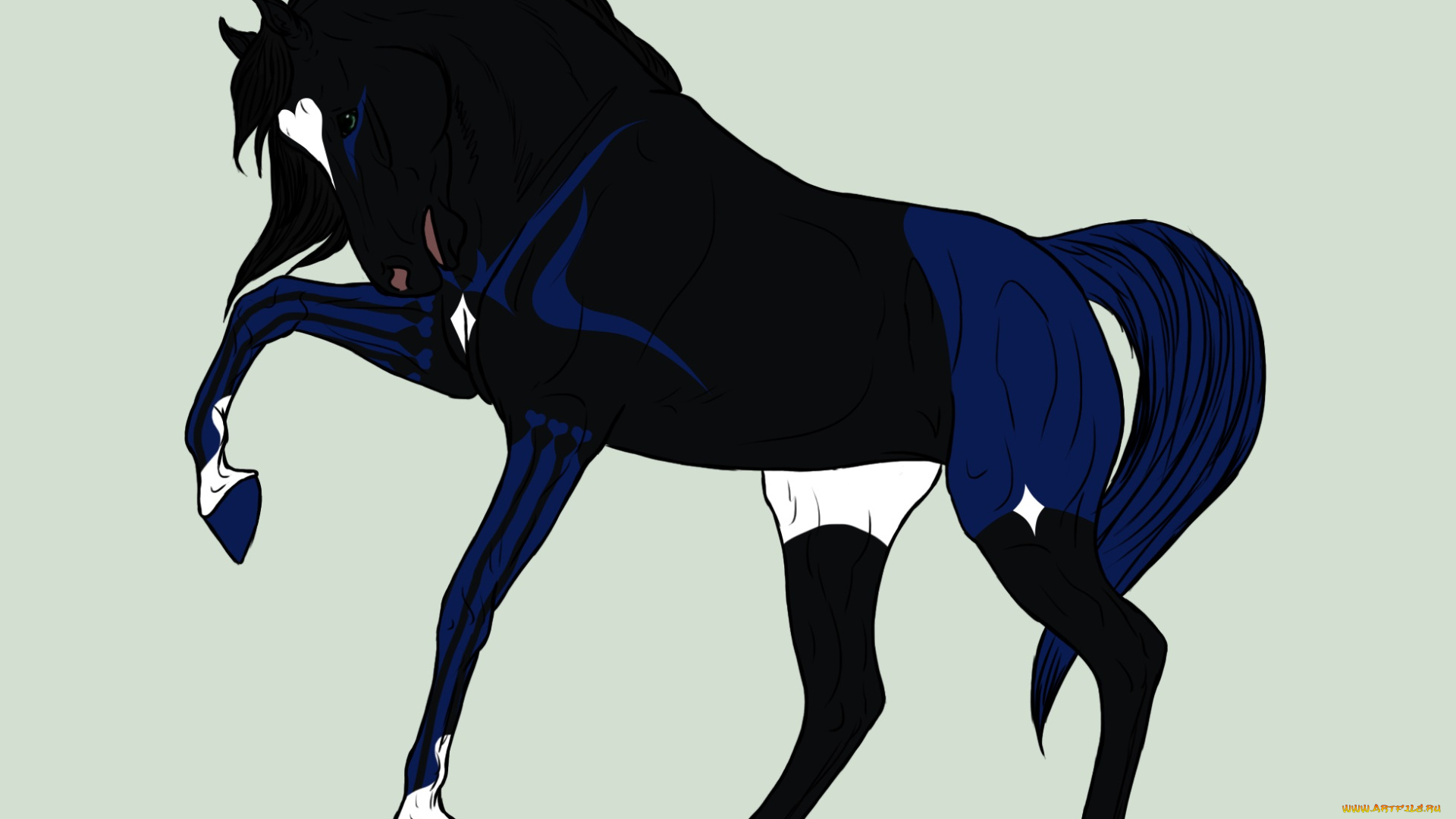 рисованные, животные, , сказочные, , мифические, лошадь