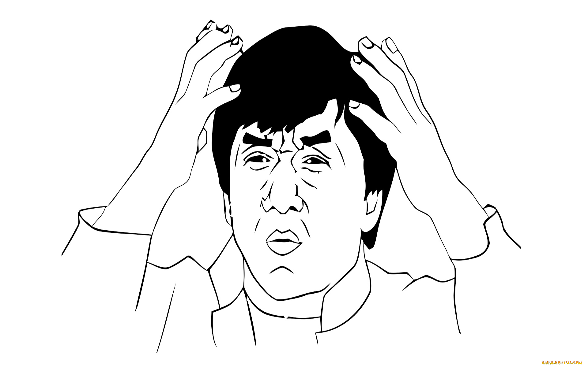 рисованные, минимализм, лицо