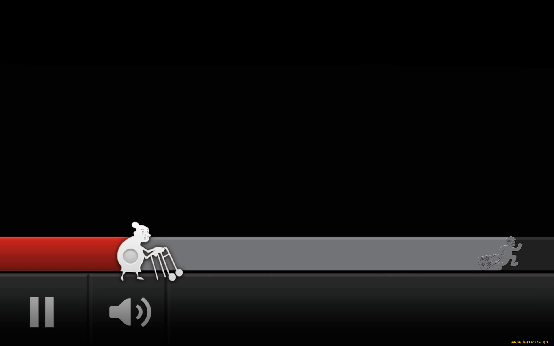 рисованные, минимализм, вор, старушка