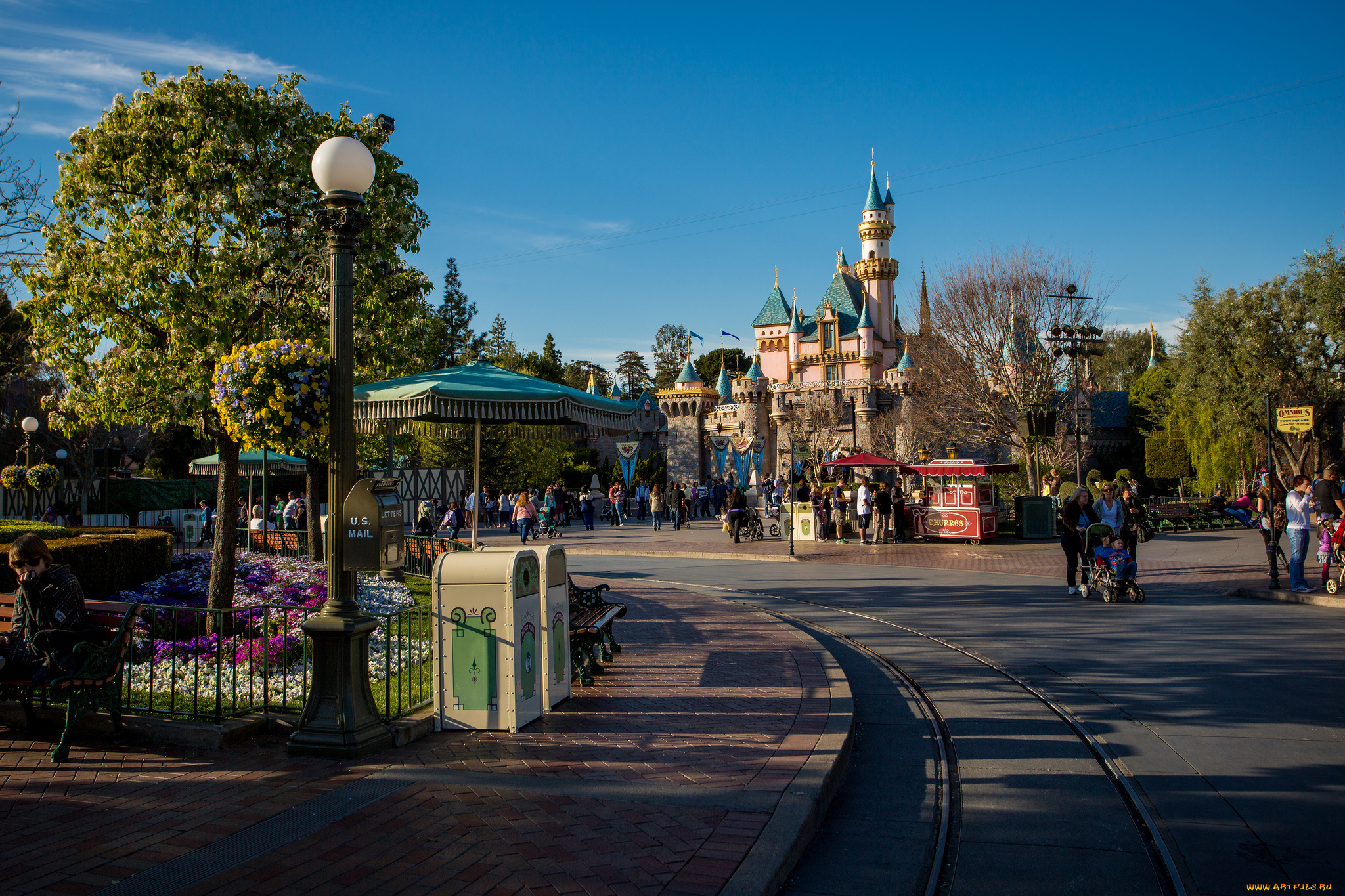 disneyland, города, диснейленд, парк, развлечений