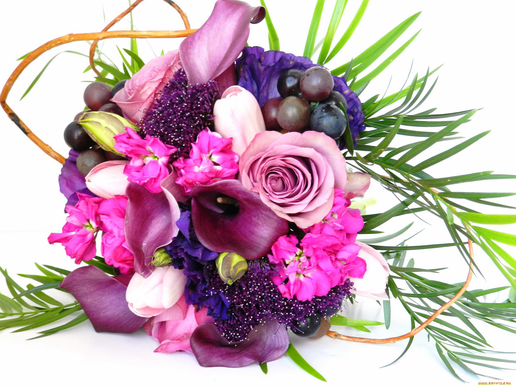 цветы, букеты, , композиции, розы, каллы, букет