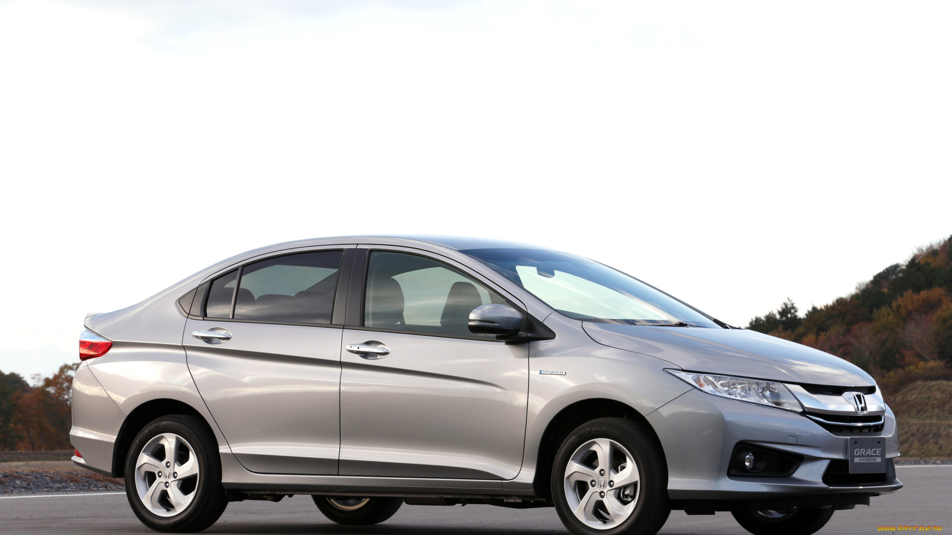 автомобили, honda, светлый, hybrid, grace, 2014г