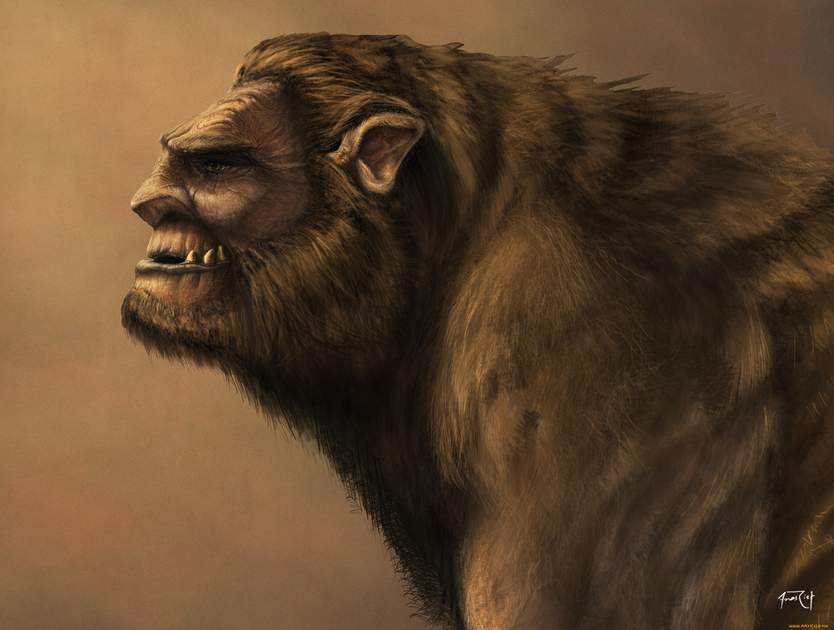 anas, riasat, фэнтези, существа, клыки, существо, монстр