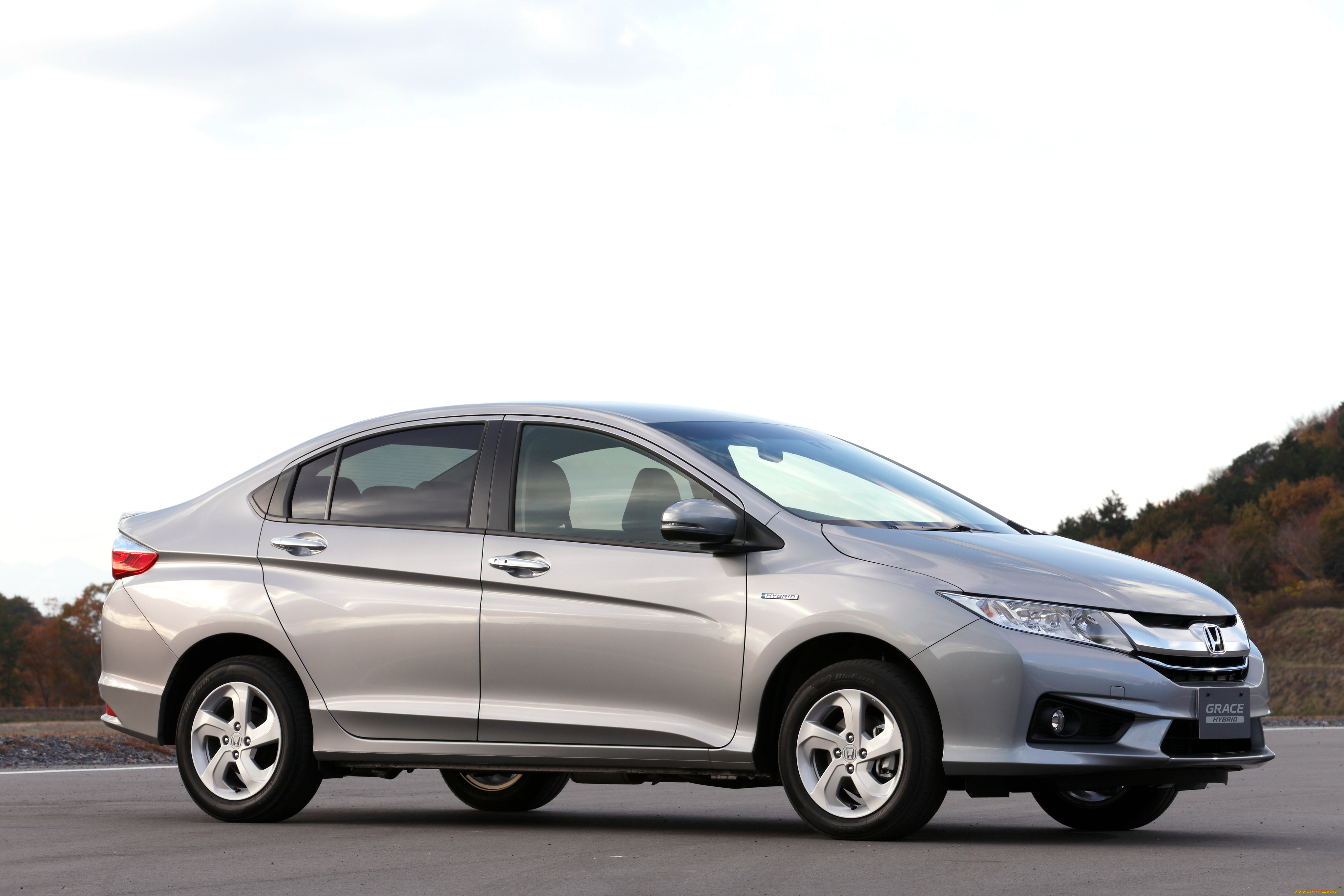 автомобили, honda, светлый, hybrid, grace, 2014г