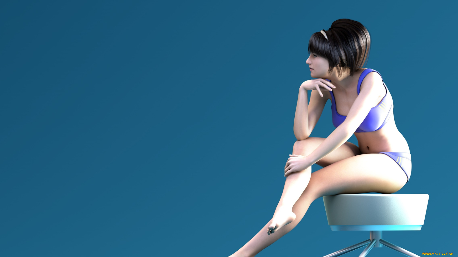 3д, графика, люди, , people, девушка, взгляд, фон