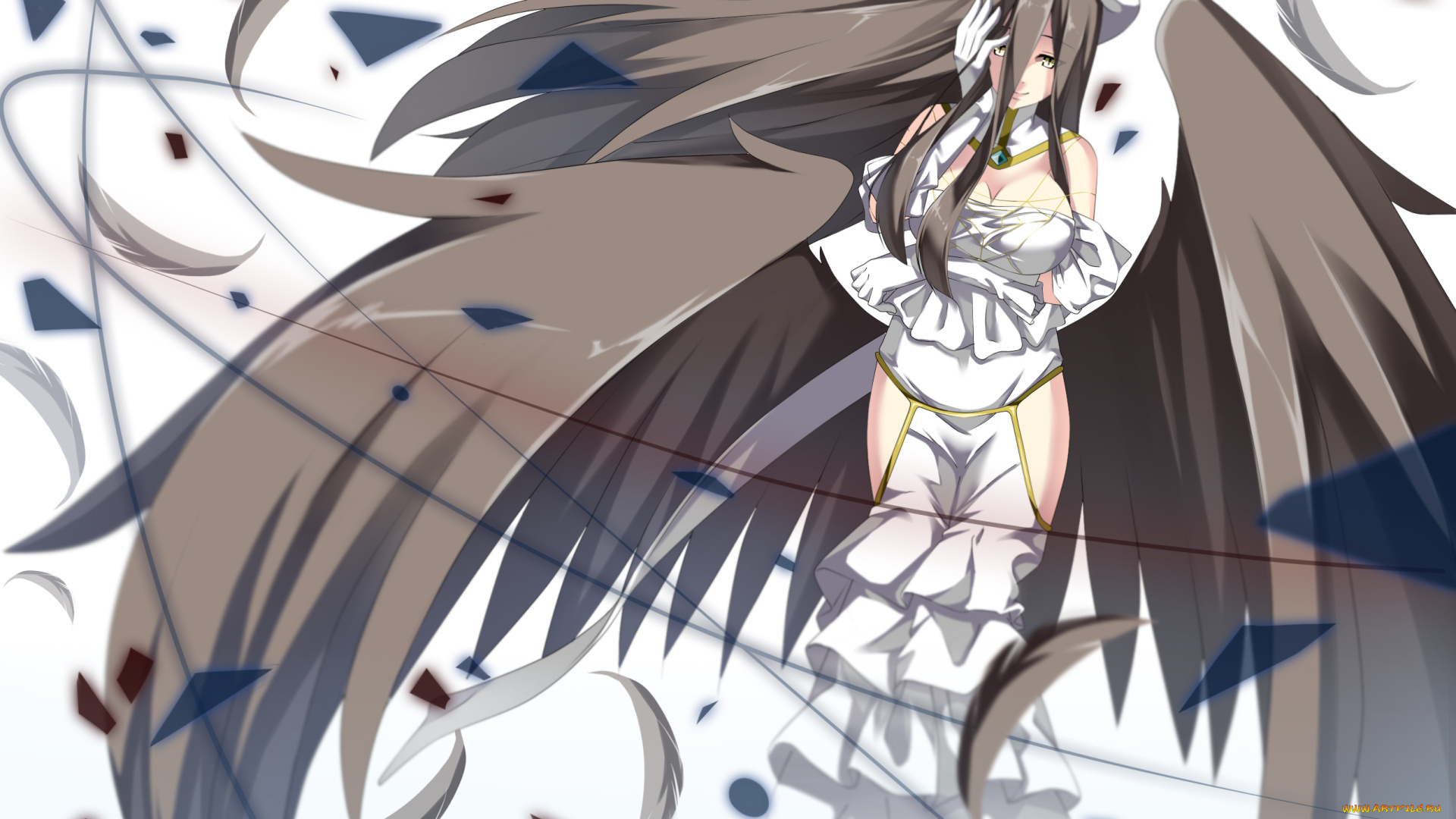 аниме, overlord, art, albedo