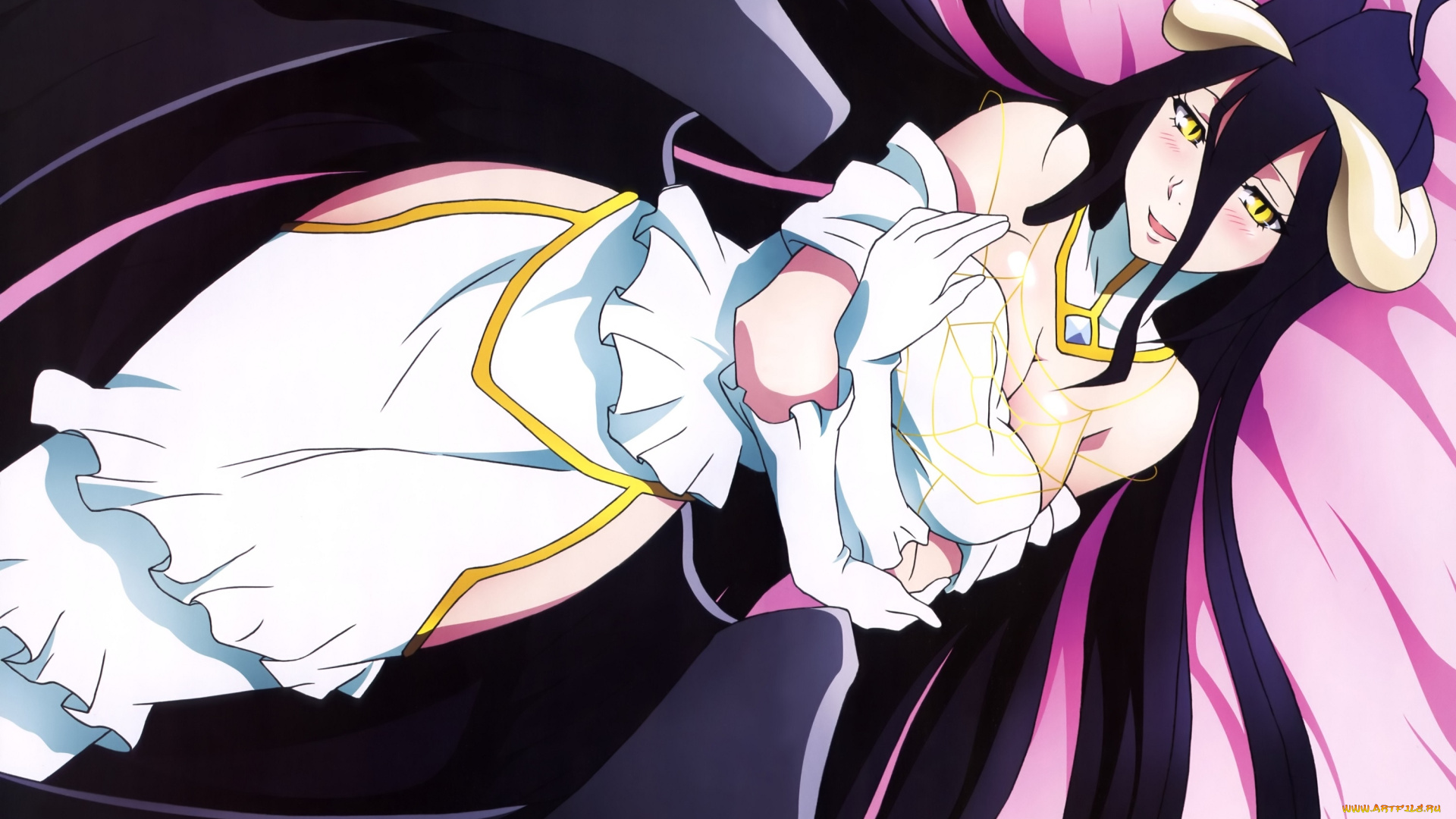 аниме, overlord, art, albedo