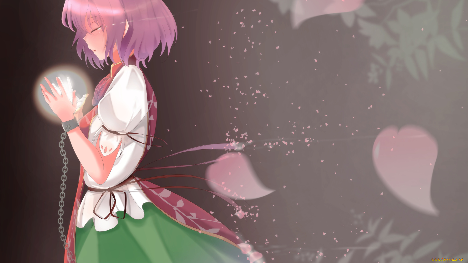 аниме, touhou, девочка, арт, фон