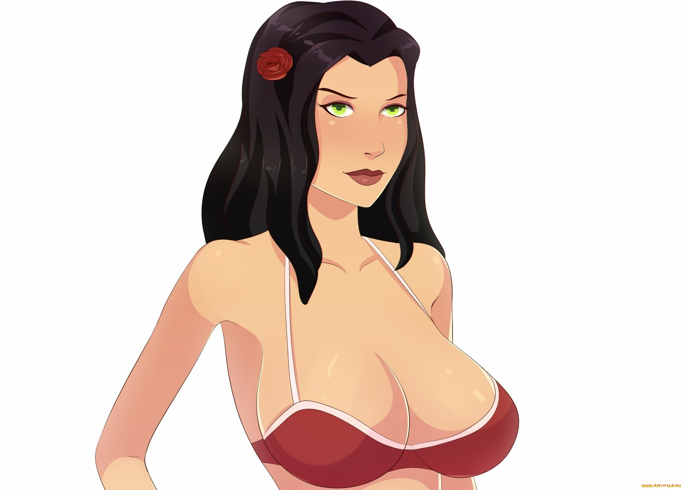 векторная, графика, девушки, , girls, фон, взгляд, девушка