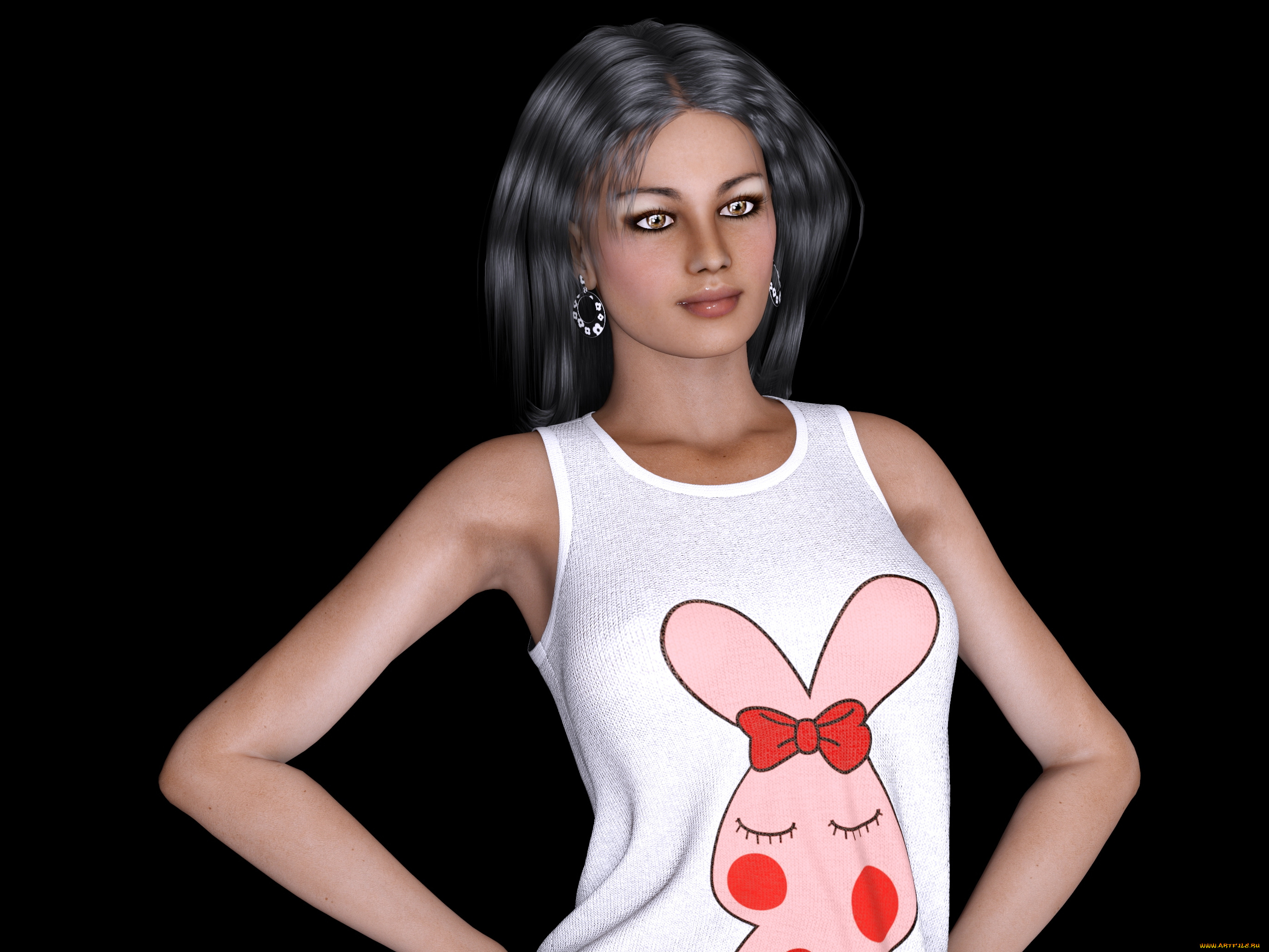 3д, графика, люди, , people, взгляд, девушка, фон